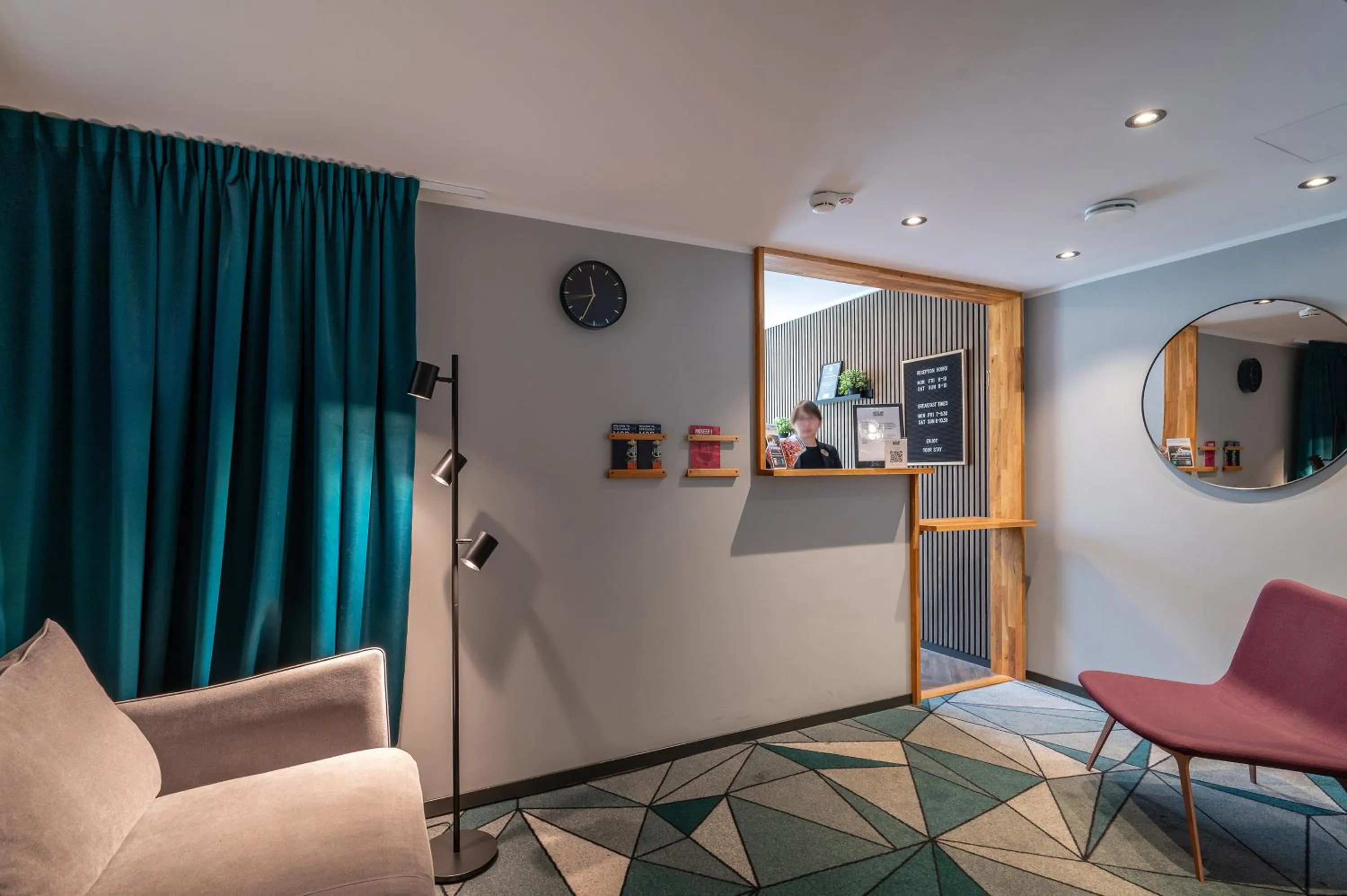 Lobby or reception in Hotel Fridhem