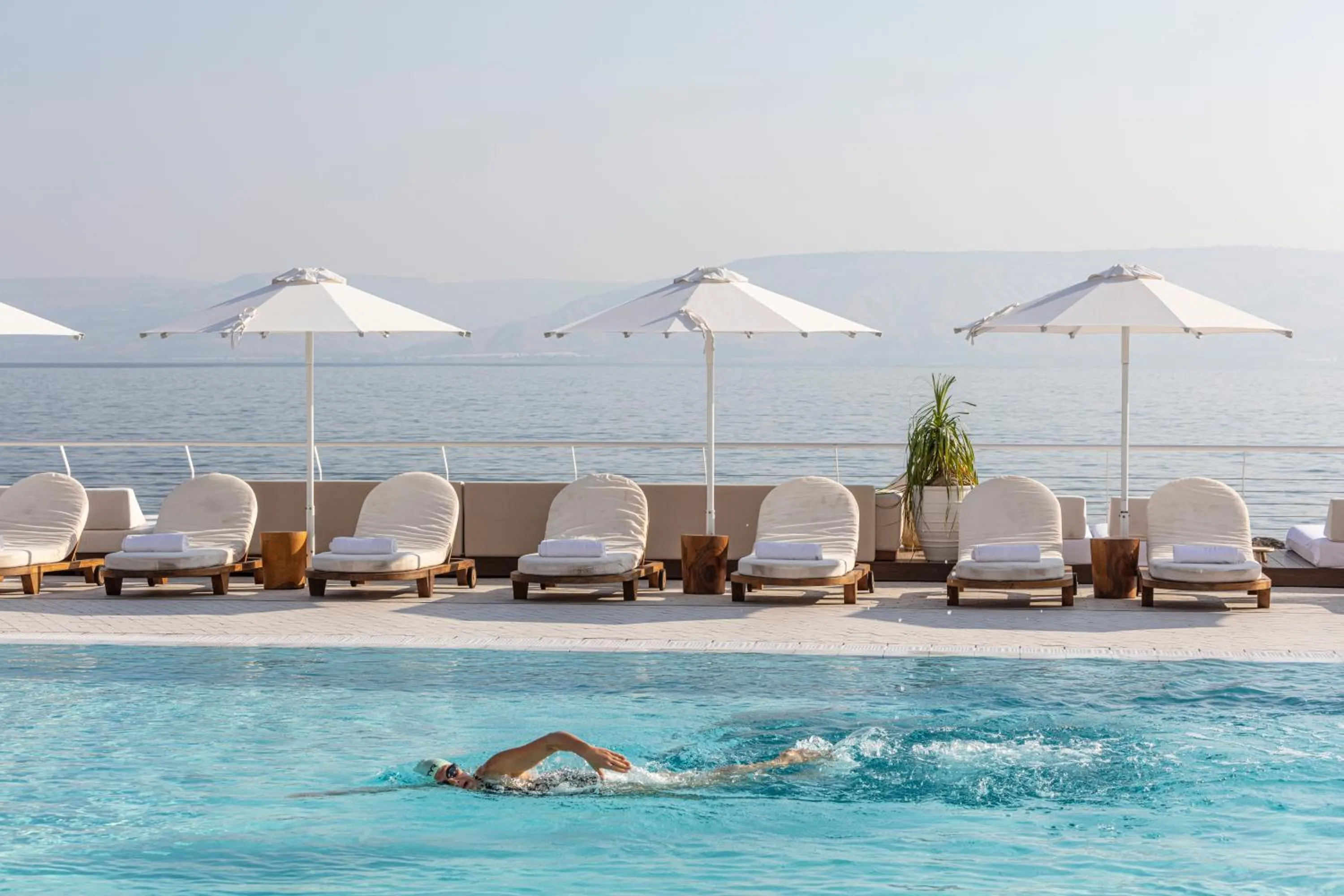 Swimming pool in Galei Kinneret Hotel