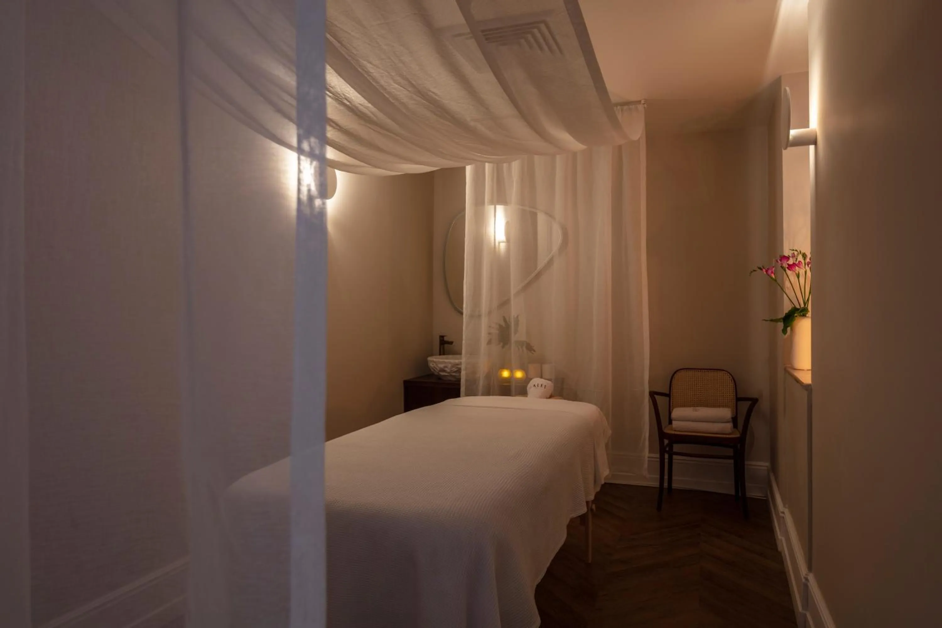 Bed in Galei Kinneret Hotel