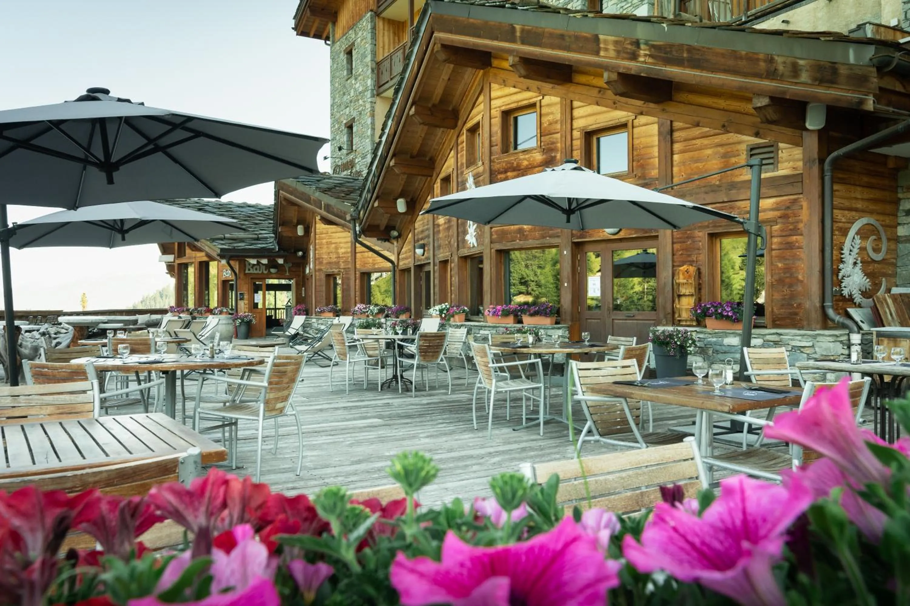 Patio in Hôtel Carlina by Les Etincelles