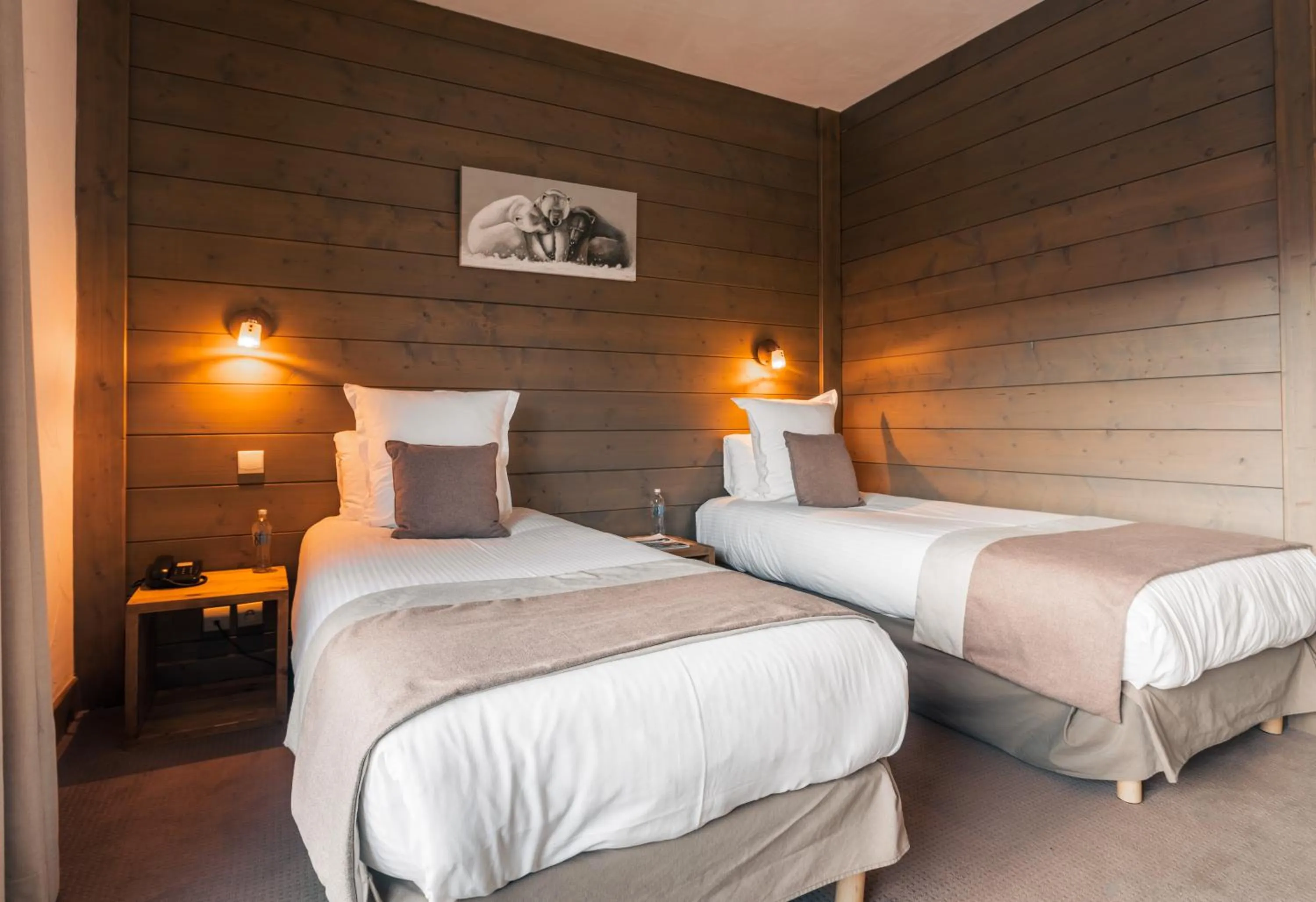 Bed in Hôtel Carlina by Les Etincelles