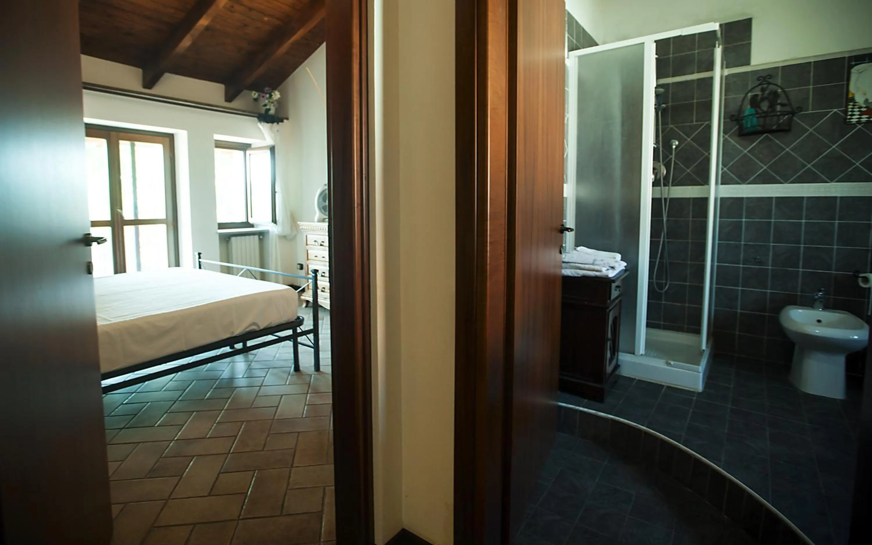 Bathroom, Bed in Cà Borgo Vecchio