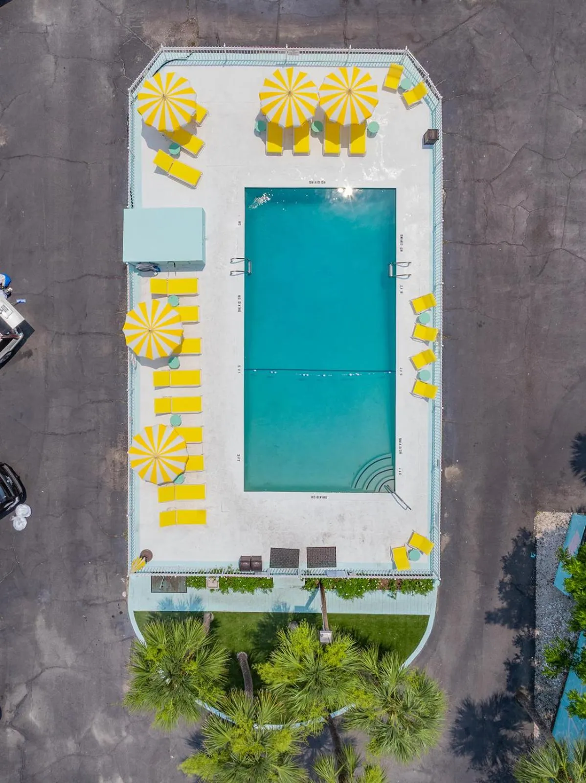 Bird's eye view in Royal Palms Motel