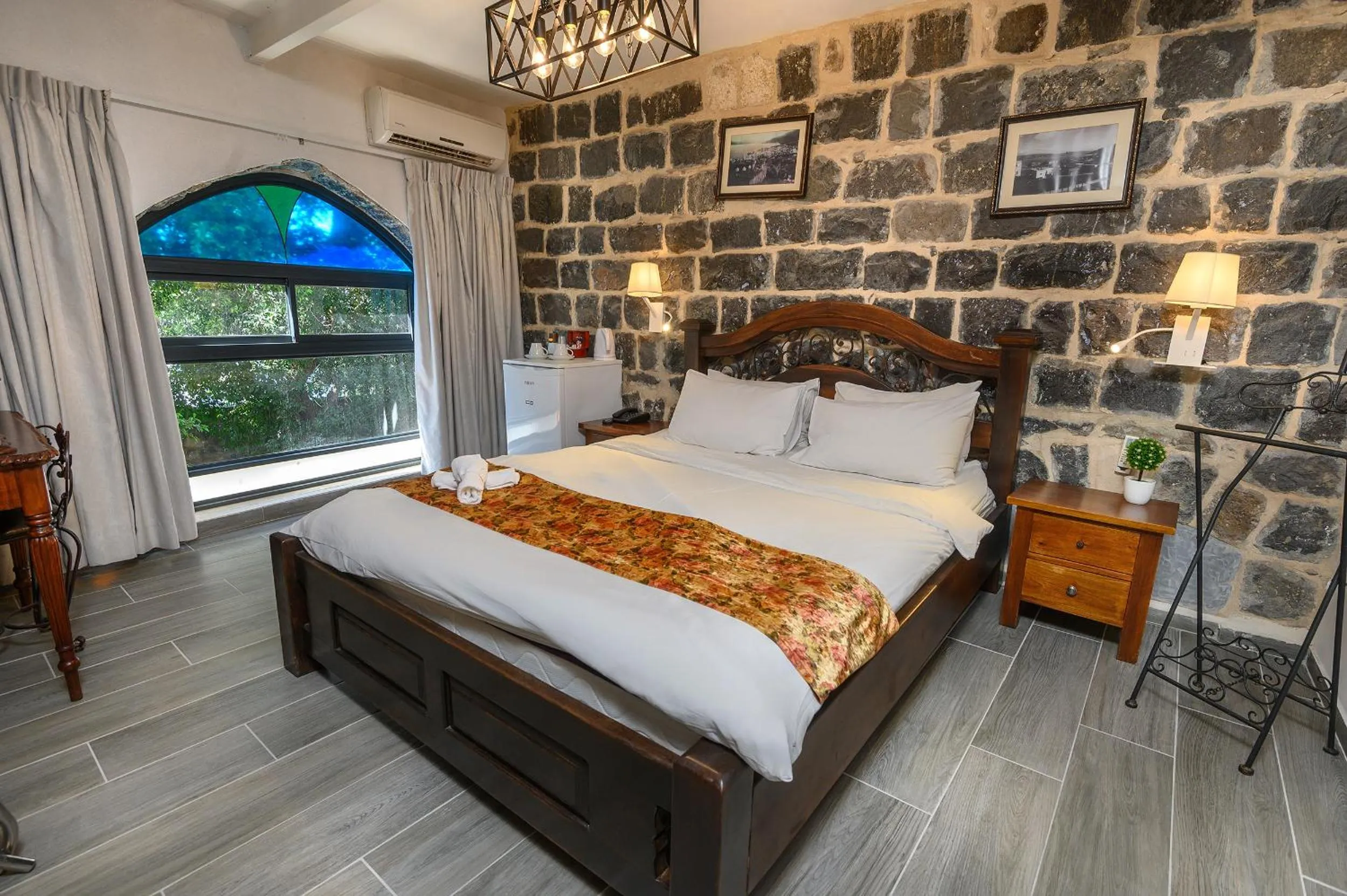 Bed in Shirat Hayam Boutique Hotel