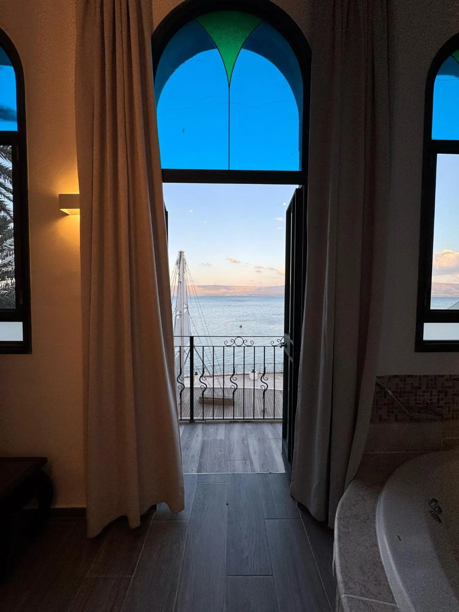 Natural landscape, Bed in Shirat Hayam Boutique Hotel