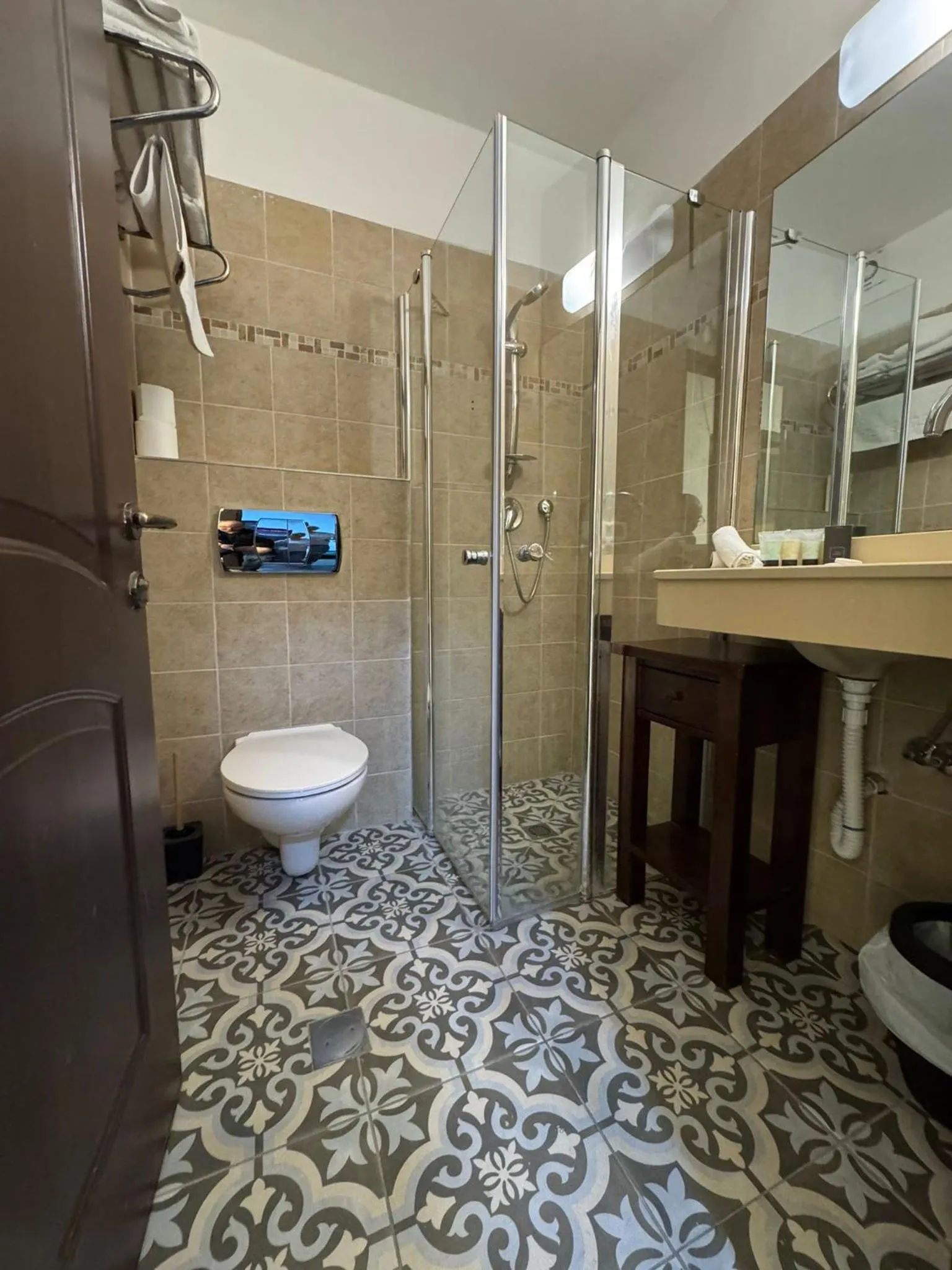 Shower in Shirat Hayam Boutique Hotel