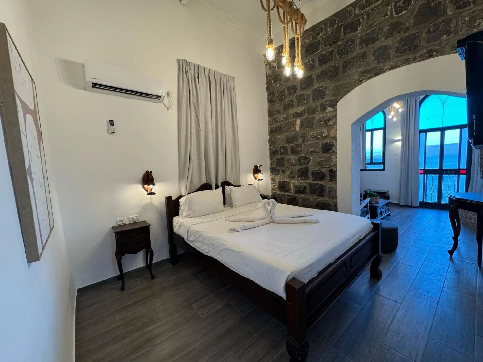 Living room, Bed in Shirat Hayam Boutique Hotel