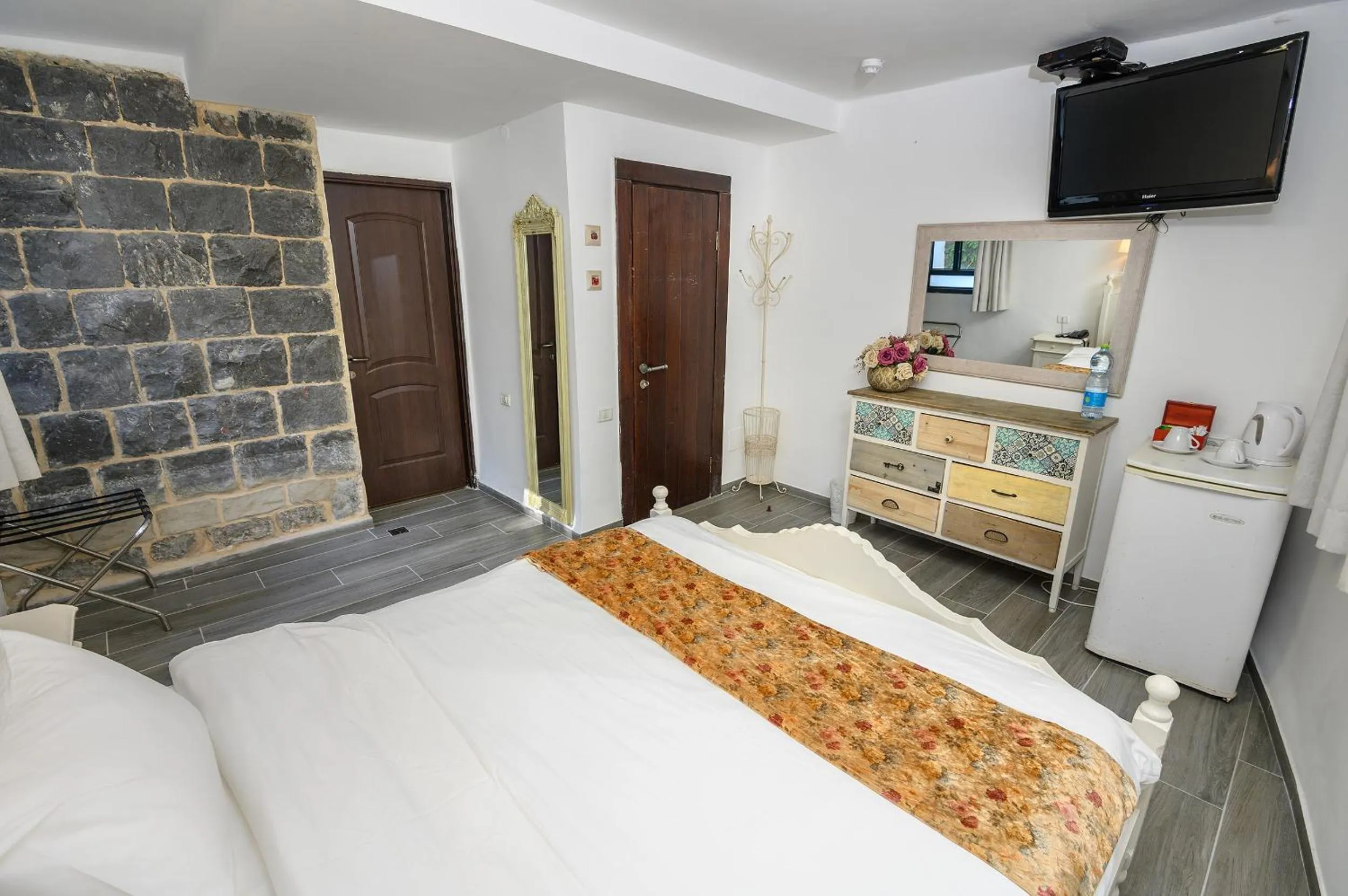 Bed in Shirat Hayam Boutique Hotel