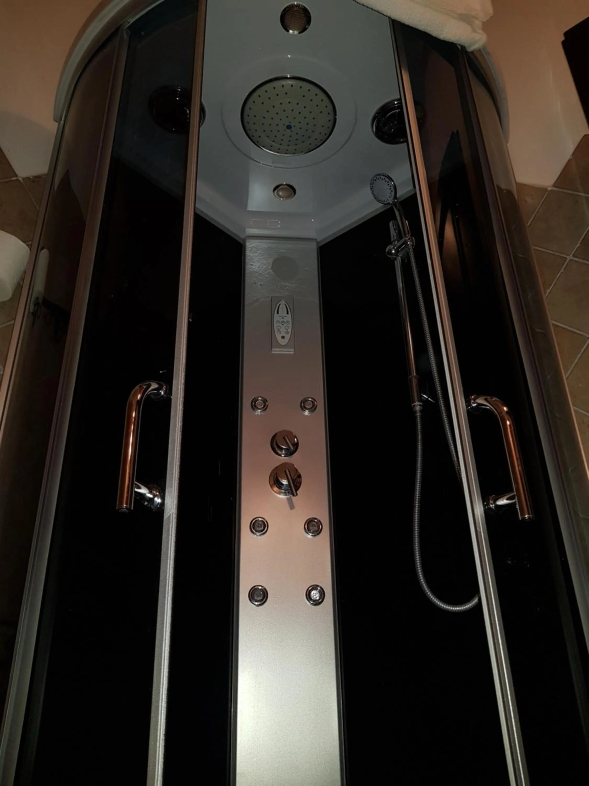 Shower in Hotel Damian Park Hotel Delle Magnolie