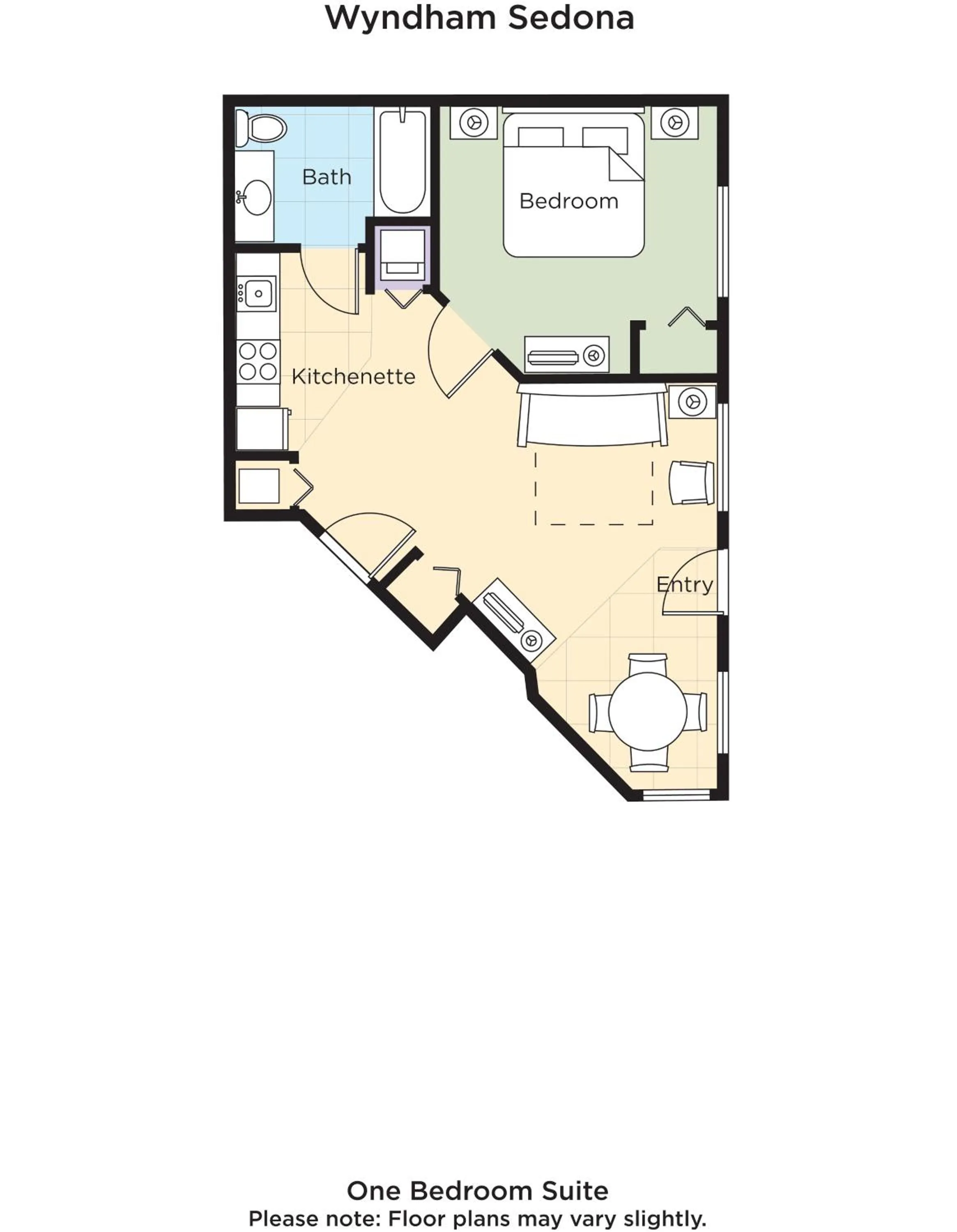 Floor plan in Club Wyndham Sedona