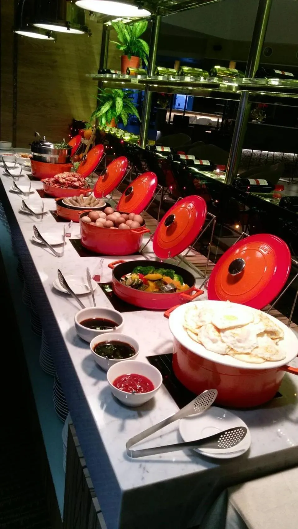 Buffet breakfast in AJ Hotel Hsinchu