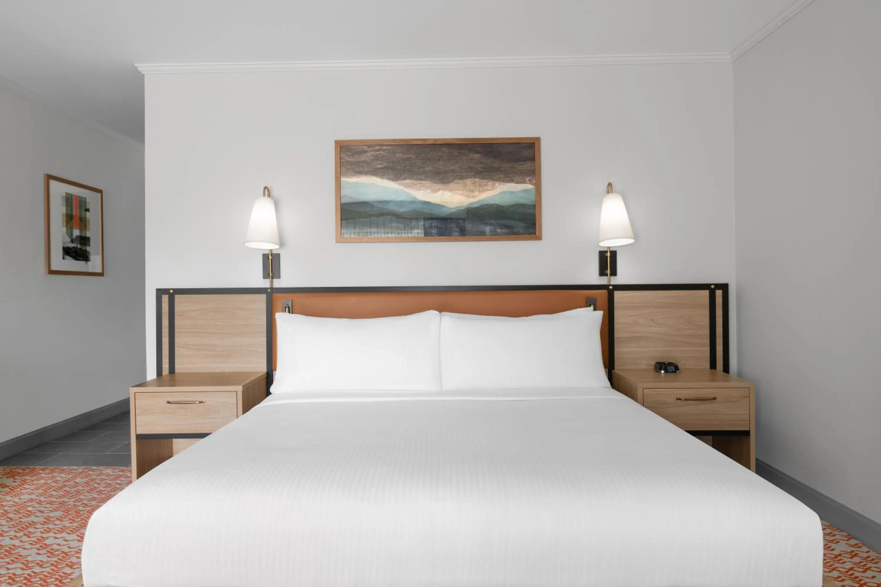 Bed in Valley River Inn