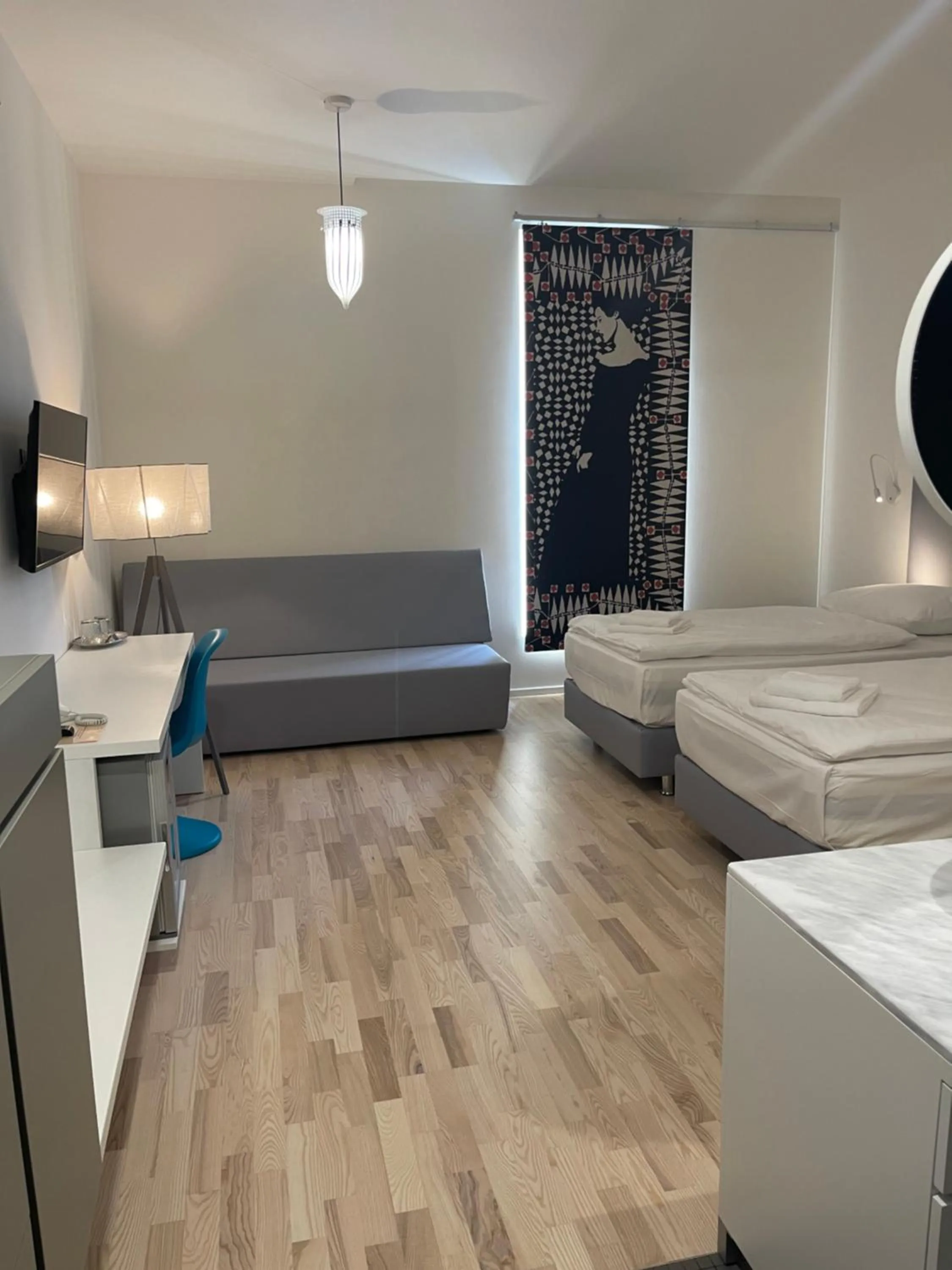 Seating area, Bed in Hotel Praha Liberec