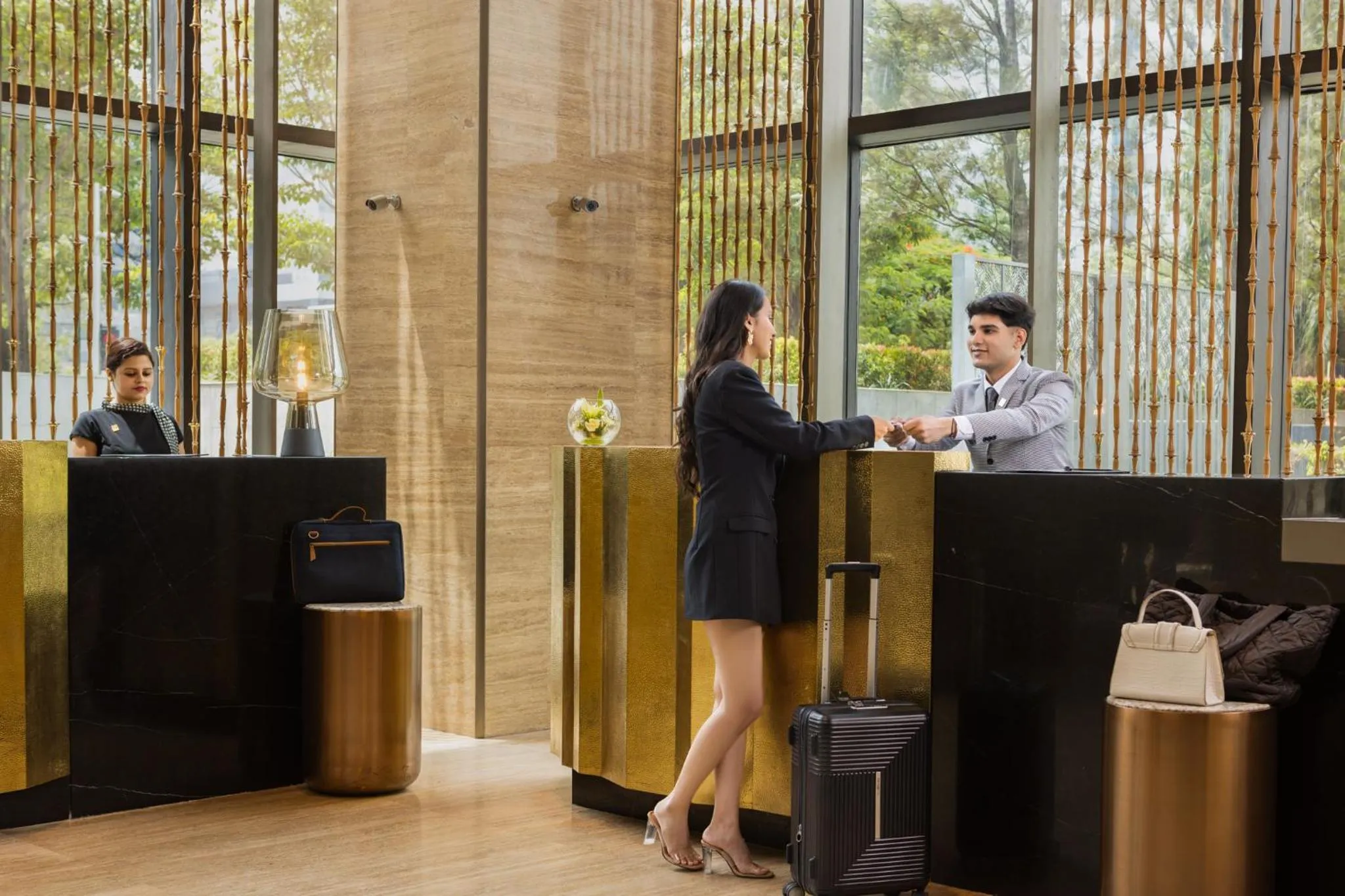 Lobby or reception in The Den, Bengaluru
