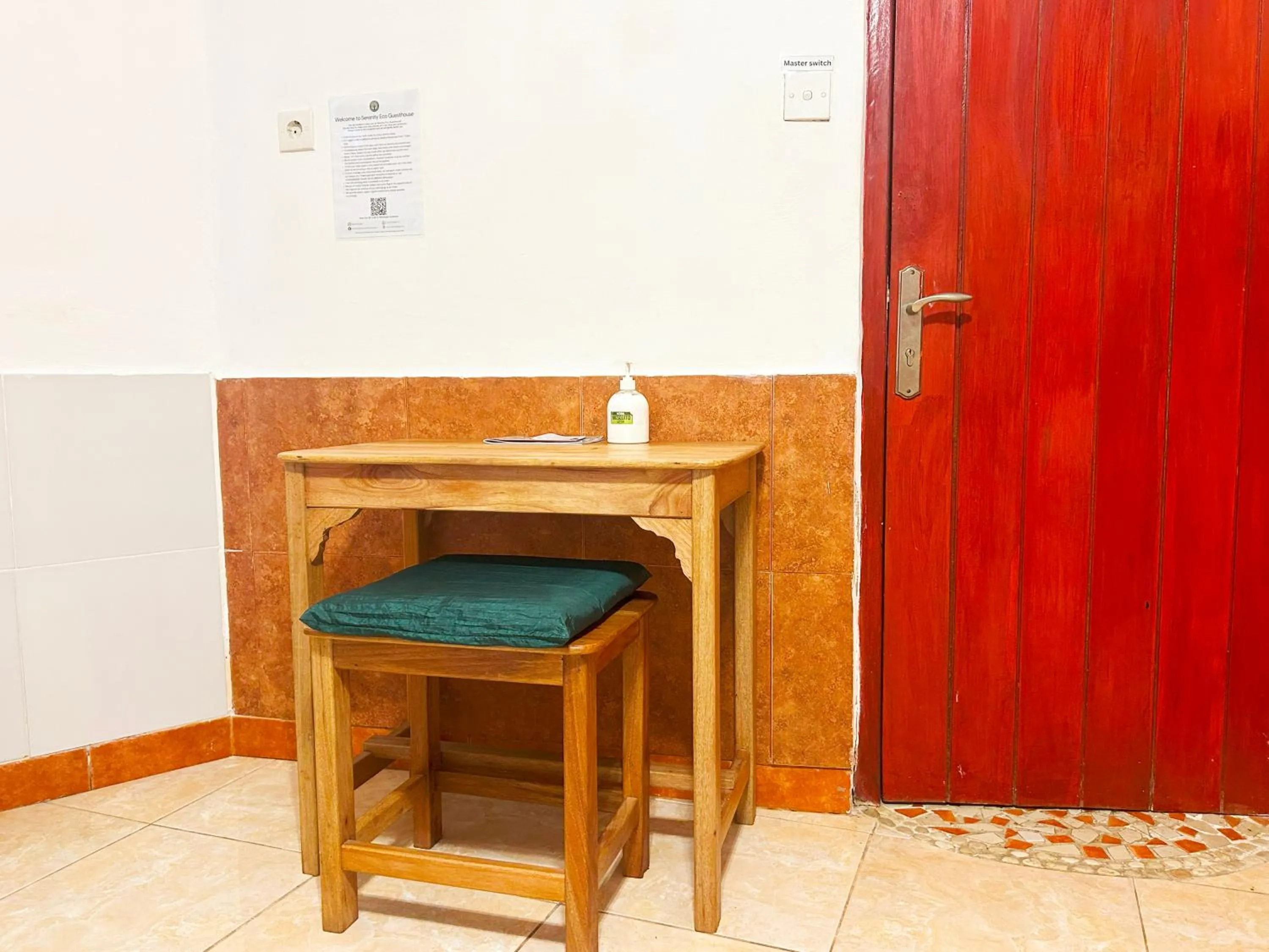 Seating area in Serenity Eco Guesthouse - CHSE certified