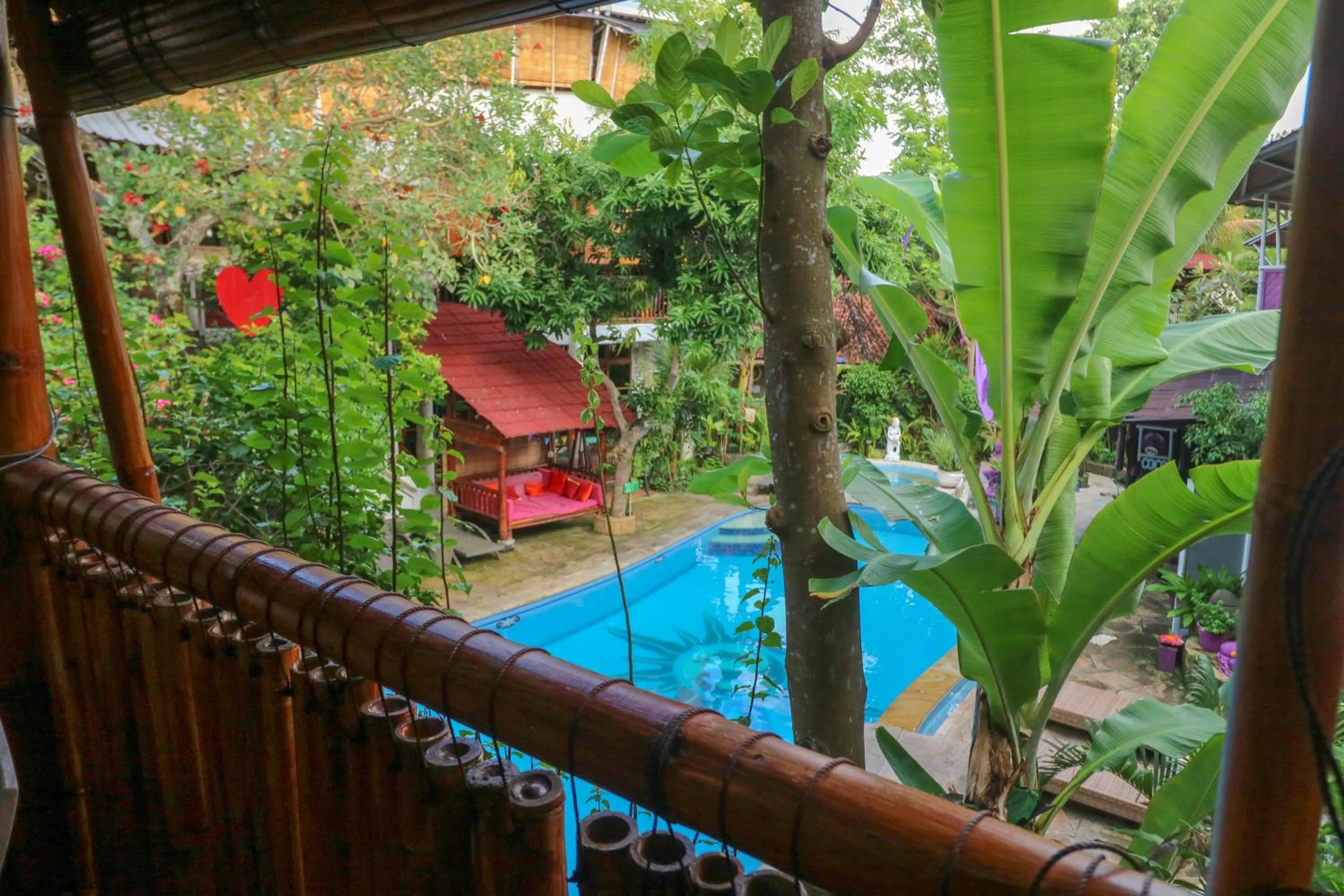 Pool view in Serenity Eco Guesthouse - CHSE certified