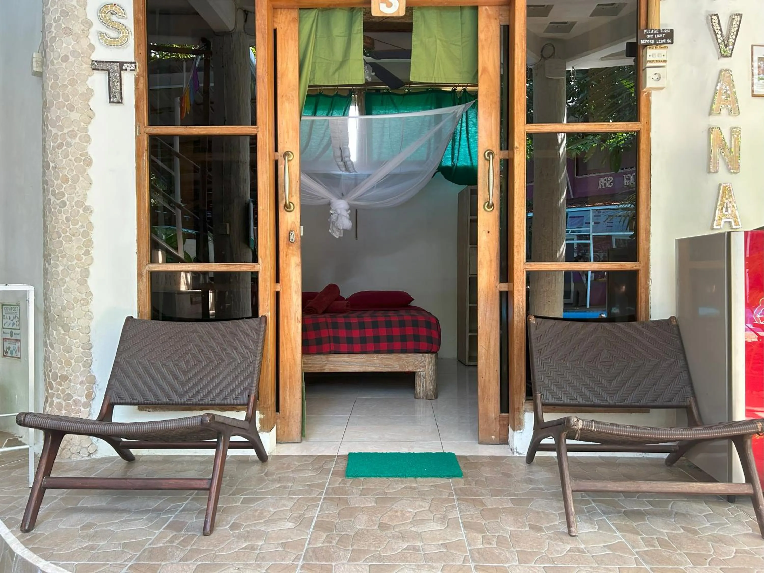 Seating area in Serenity Eco Guesthouse - CHSE certified