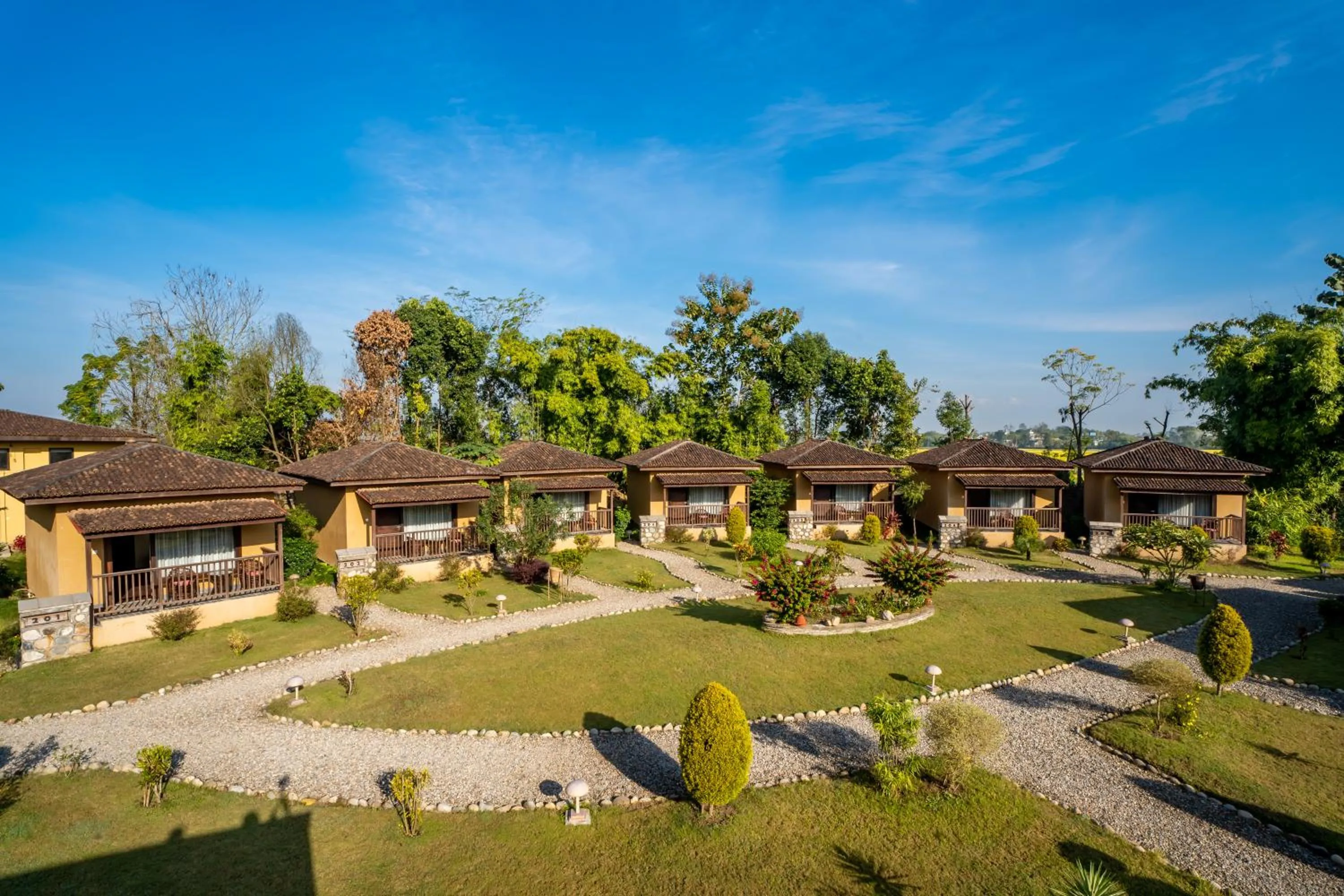 Property building in Jungle Villa Resort - Near Chitwan National Park