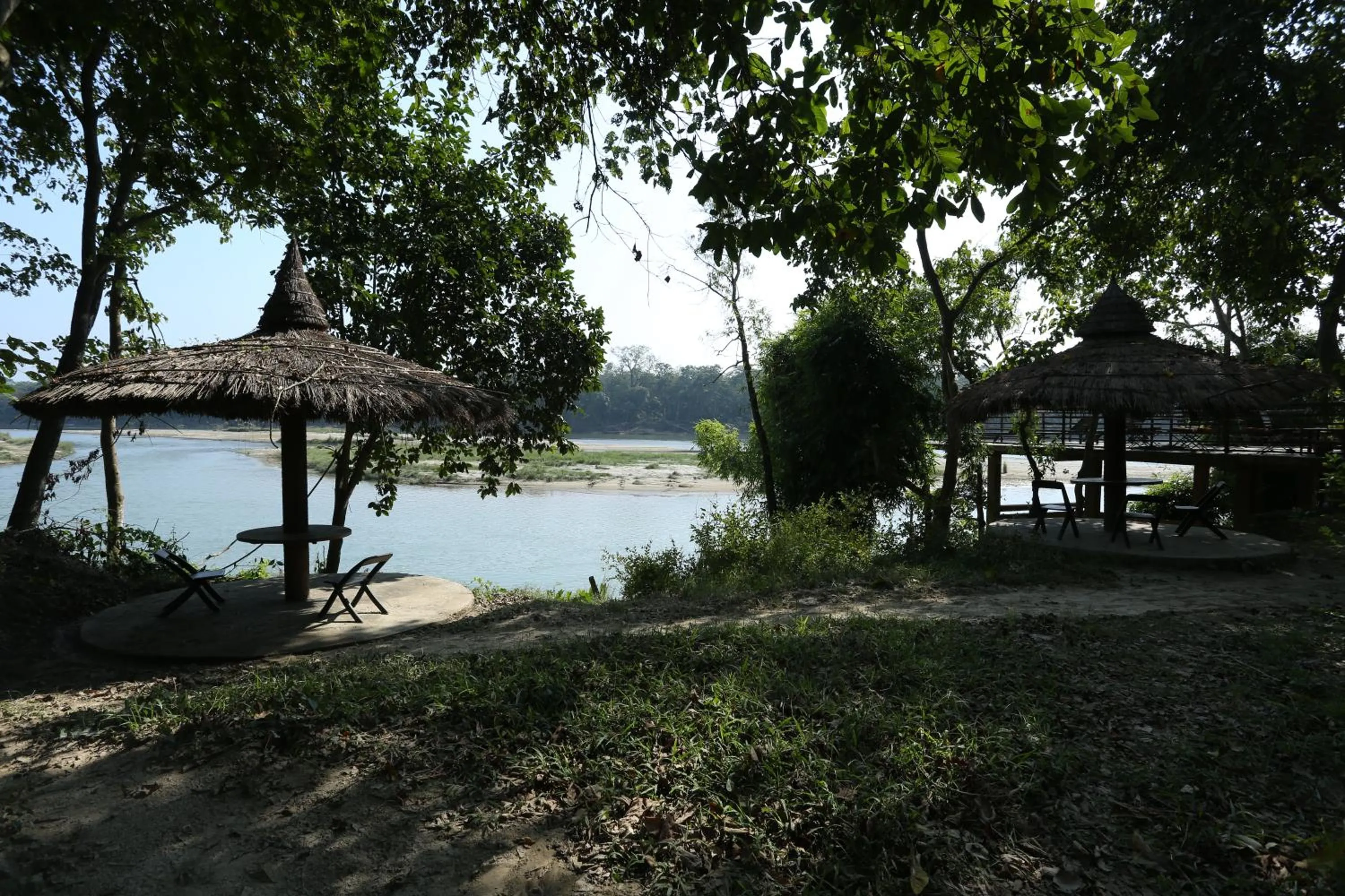Balcony/Terrace in Jungle Villa Resort - Near Chitwan National Park