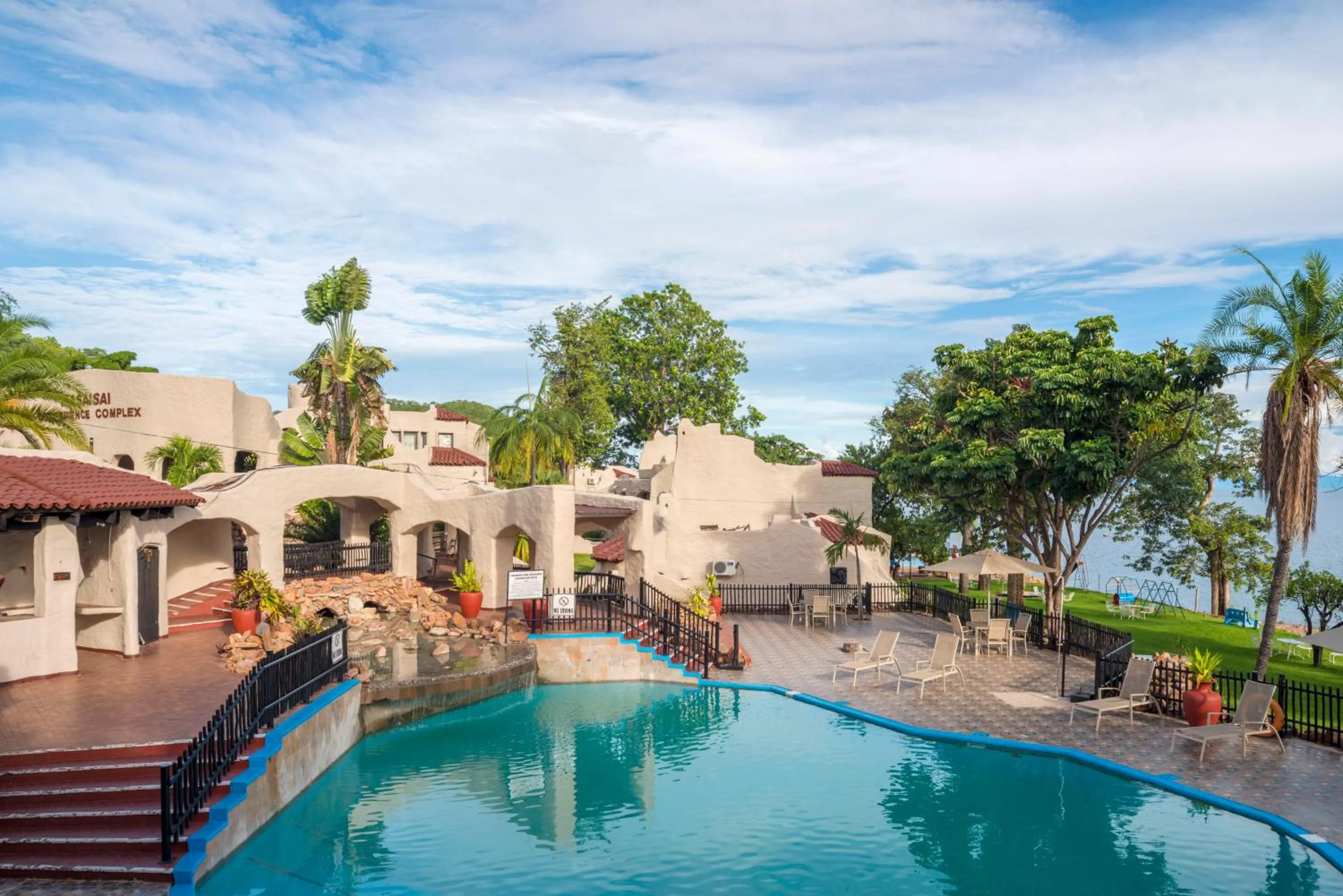 Pool view in Caribbea Bay Resort