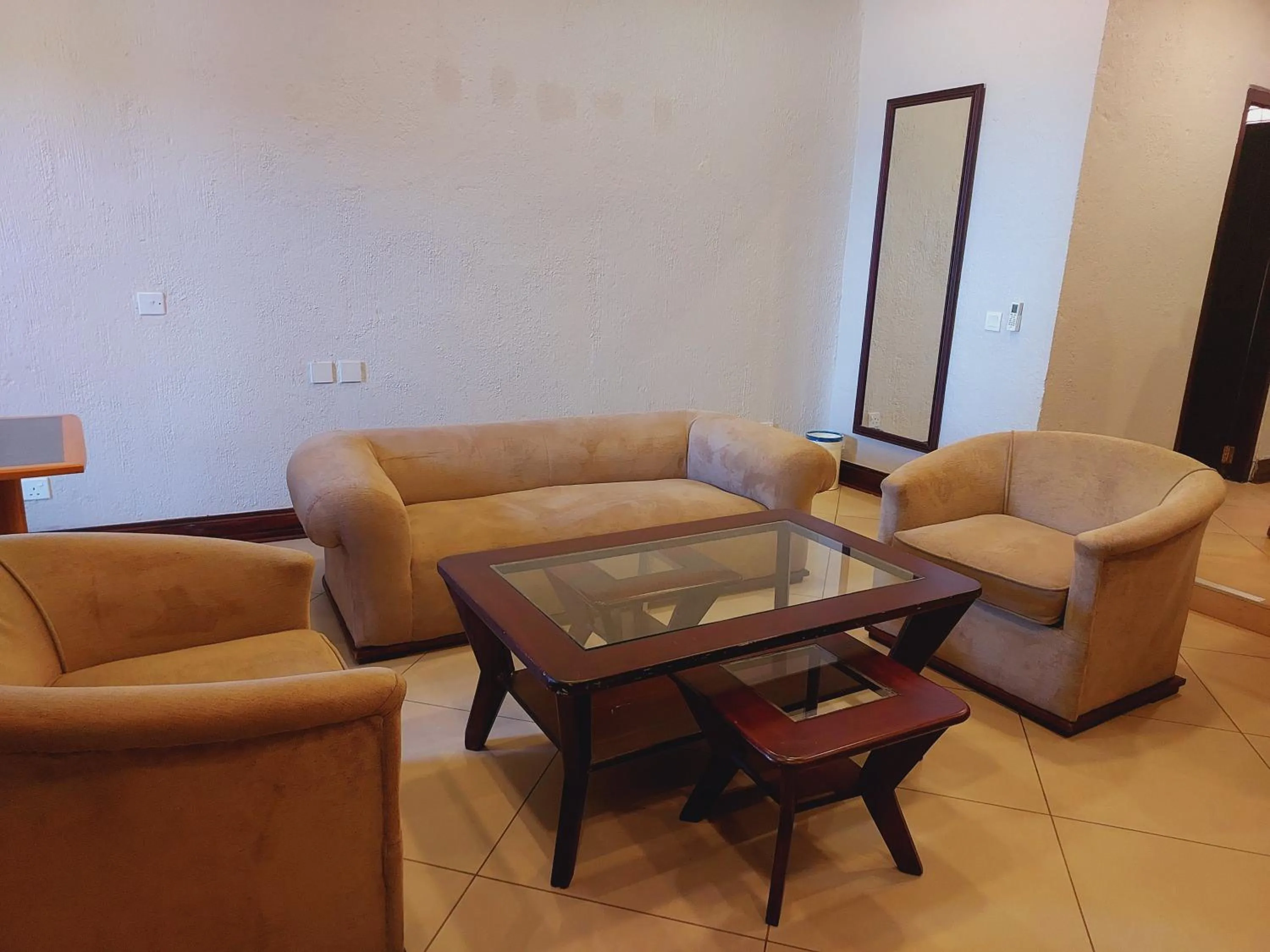 Living room in Caribbea Bay Resort