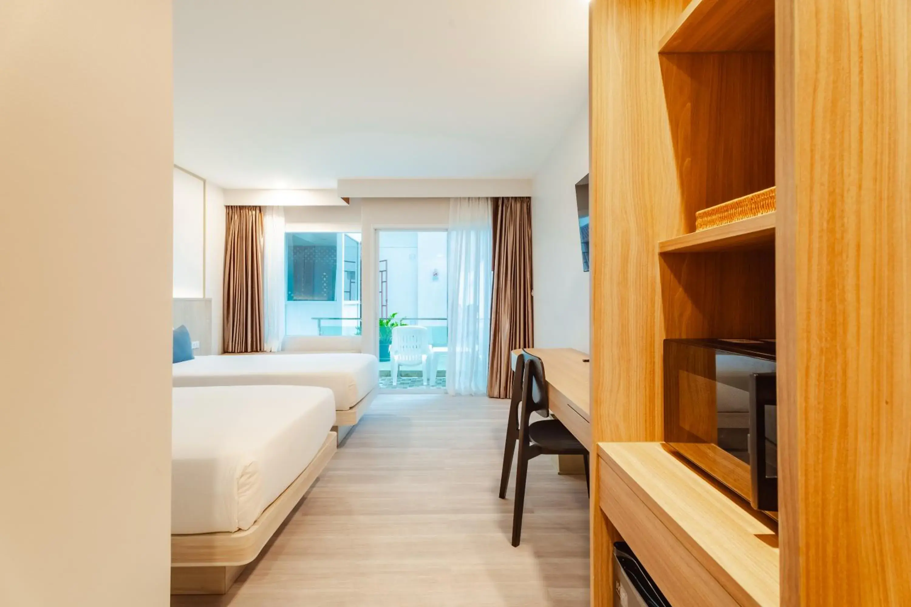 Deluxe Double or Twin Room with Pool Access in Baumancasa Beach Resort Deluxe Double or Twin Room with Pool Access in Baumancasa Beach Resort