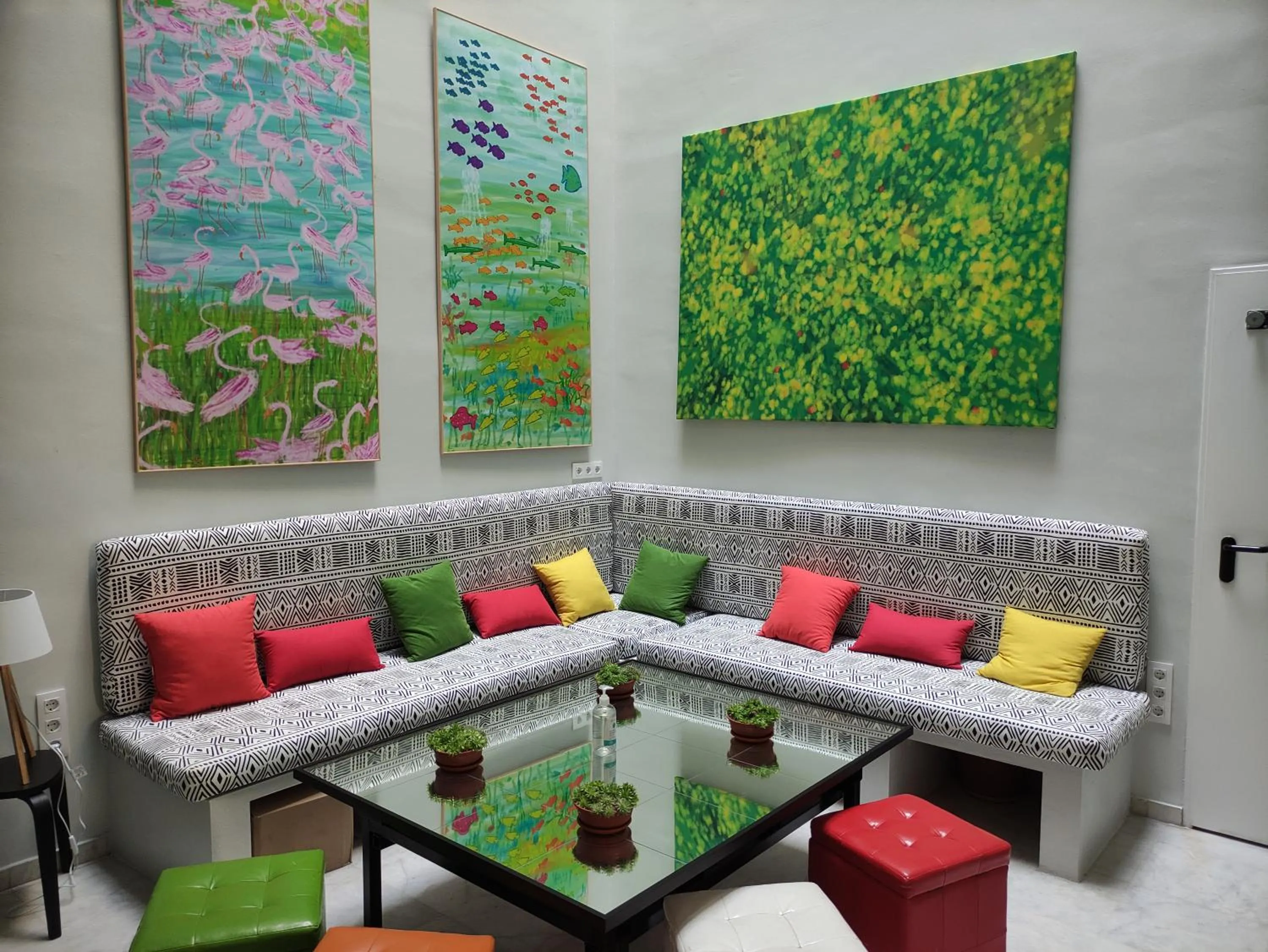 Living room in New Samay Hostel