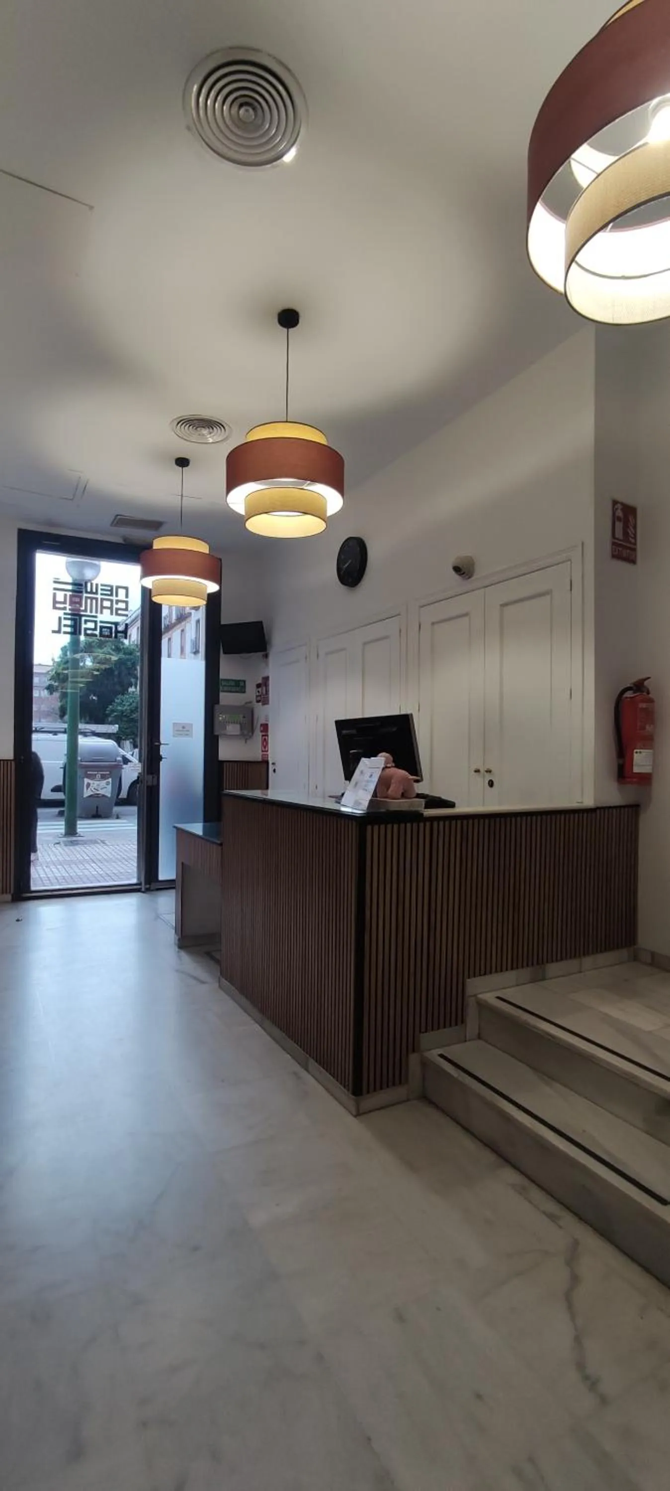 Lobby or reception in New Samay Hostel