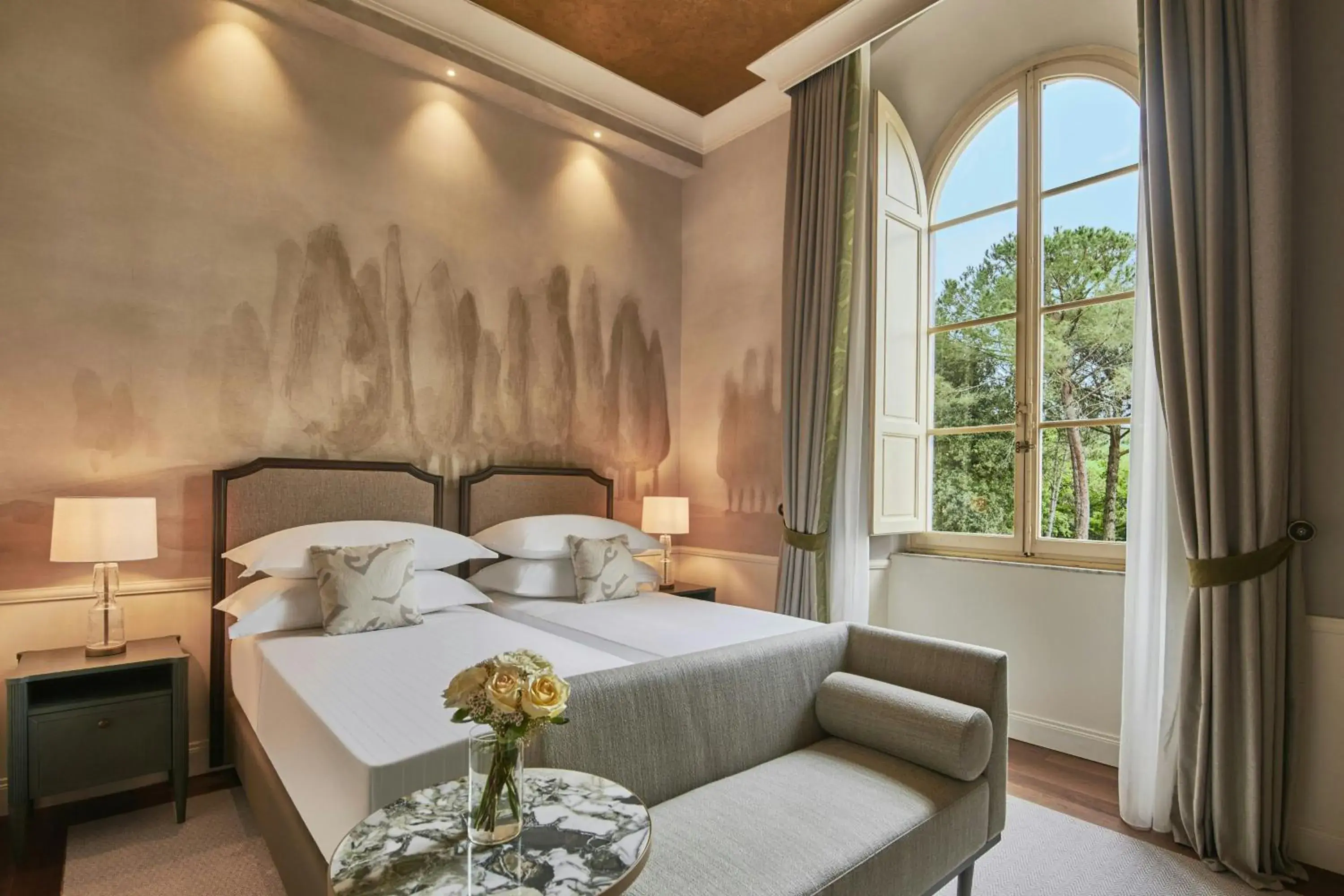Deluxe Twin Room with Garden View in Grotta Giusti Thermal Spa Resort Tuscany, Autograph Collection Deluxe Twin Room with Garden View in Grotta Giusti Thermal Spa Resort Tuscany, Autograph Collection