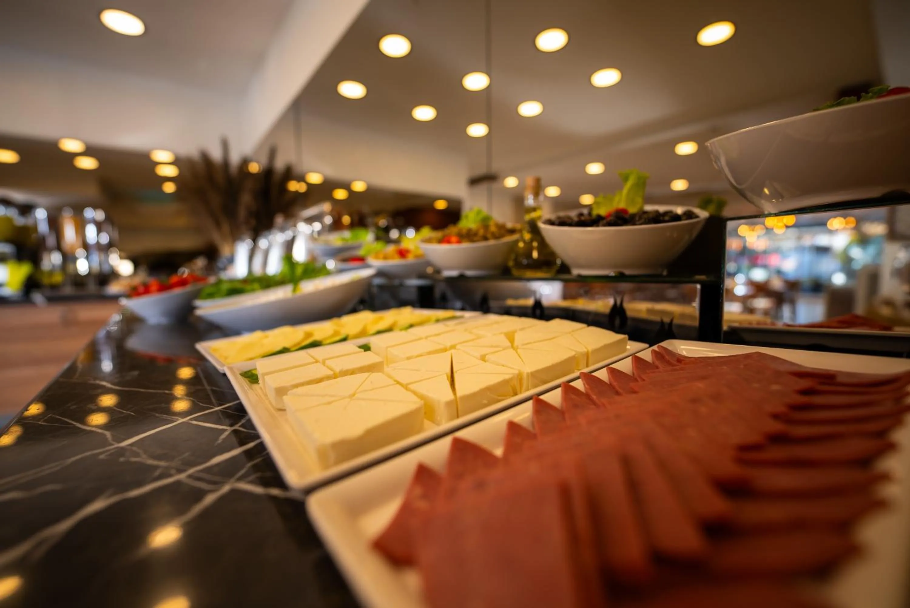 Buffet breakfast in Mari Suites Hotel