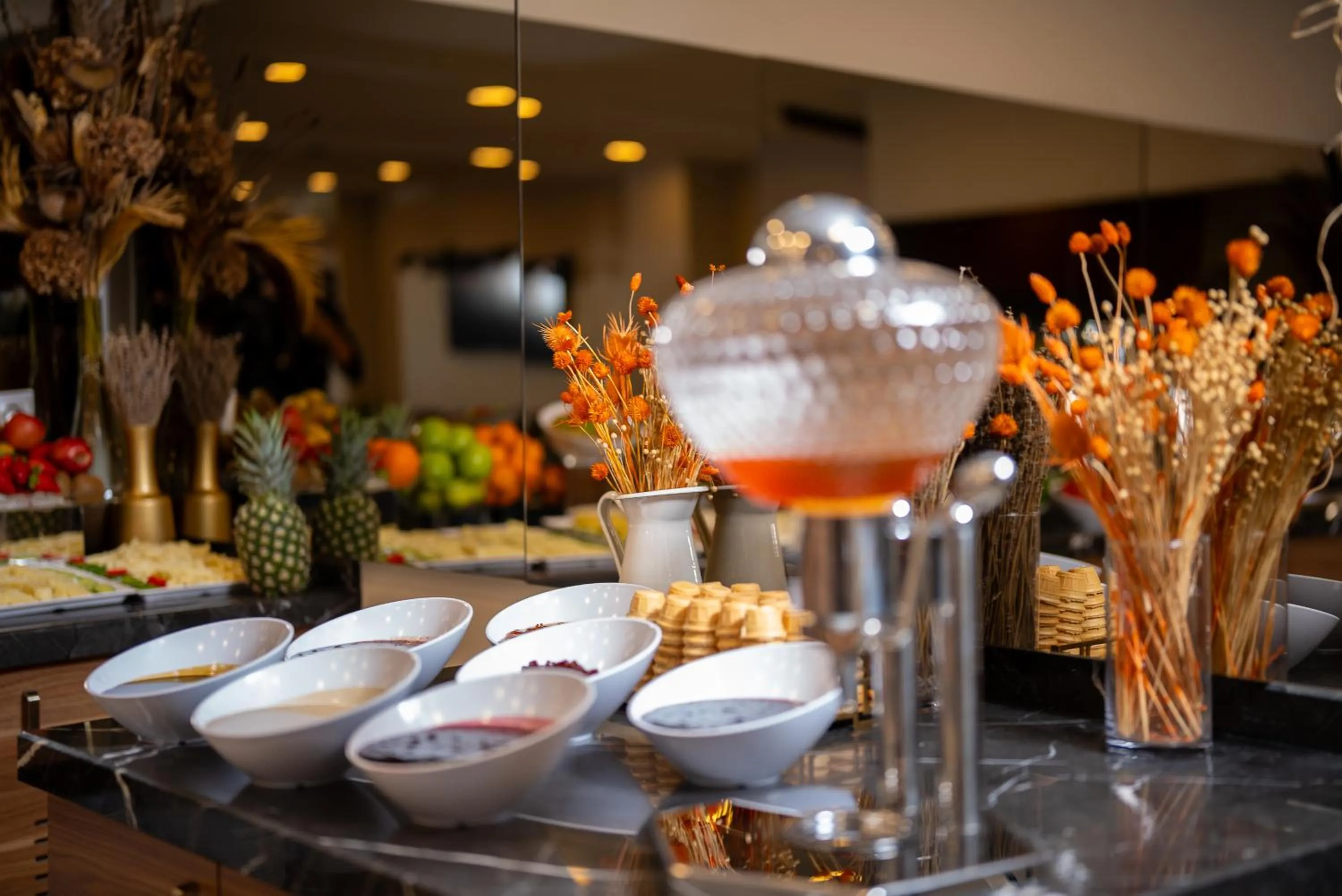 Buffet breakfast in Mari Suites Hotel