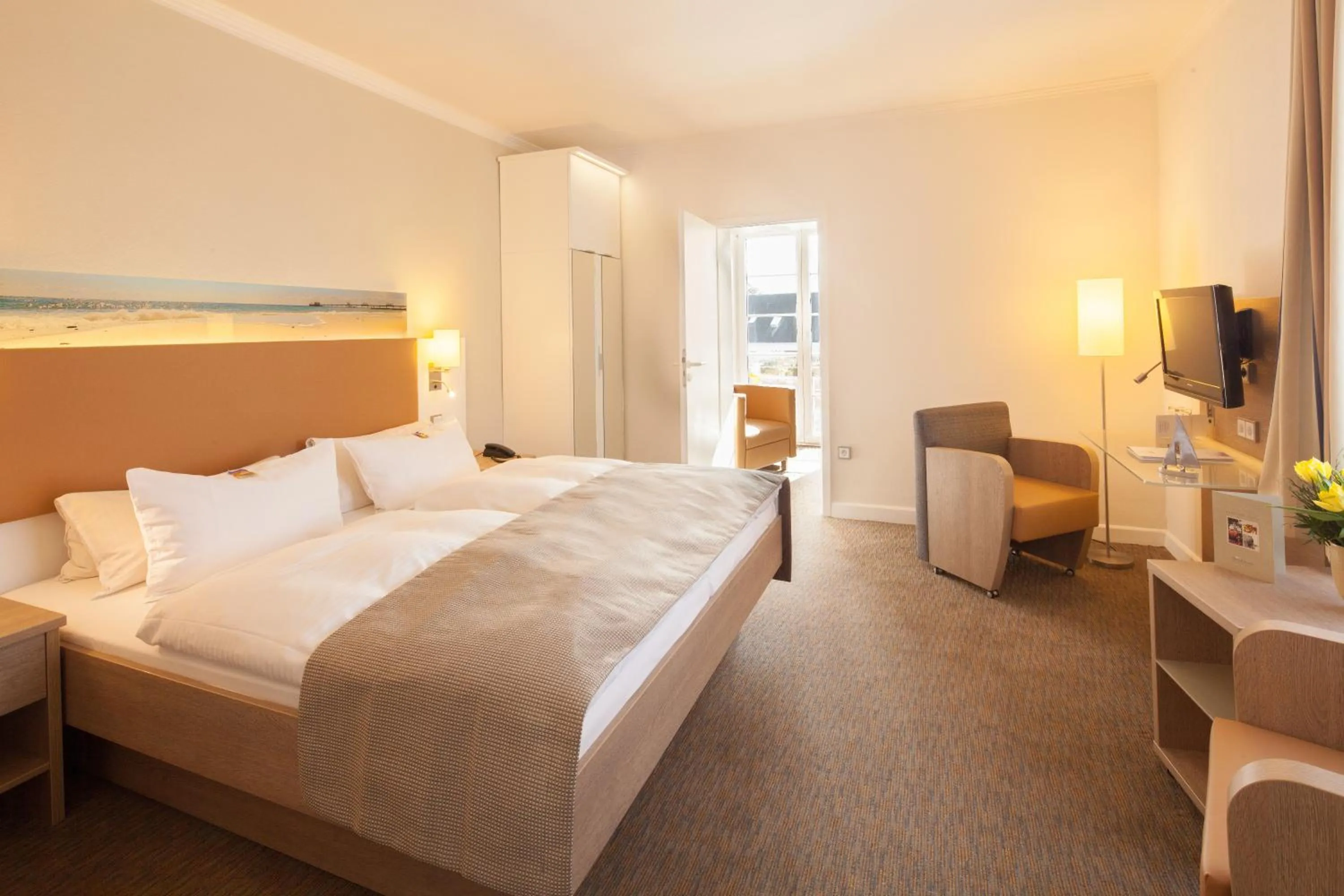 Photo of the whole room, Bed in Hotel Erholung