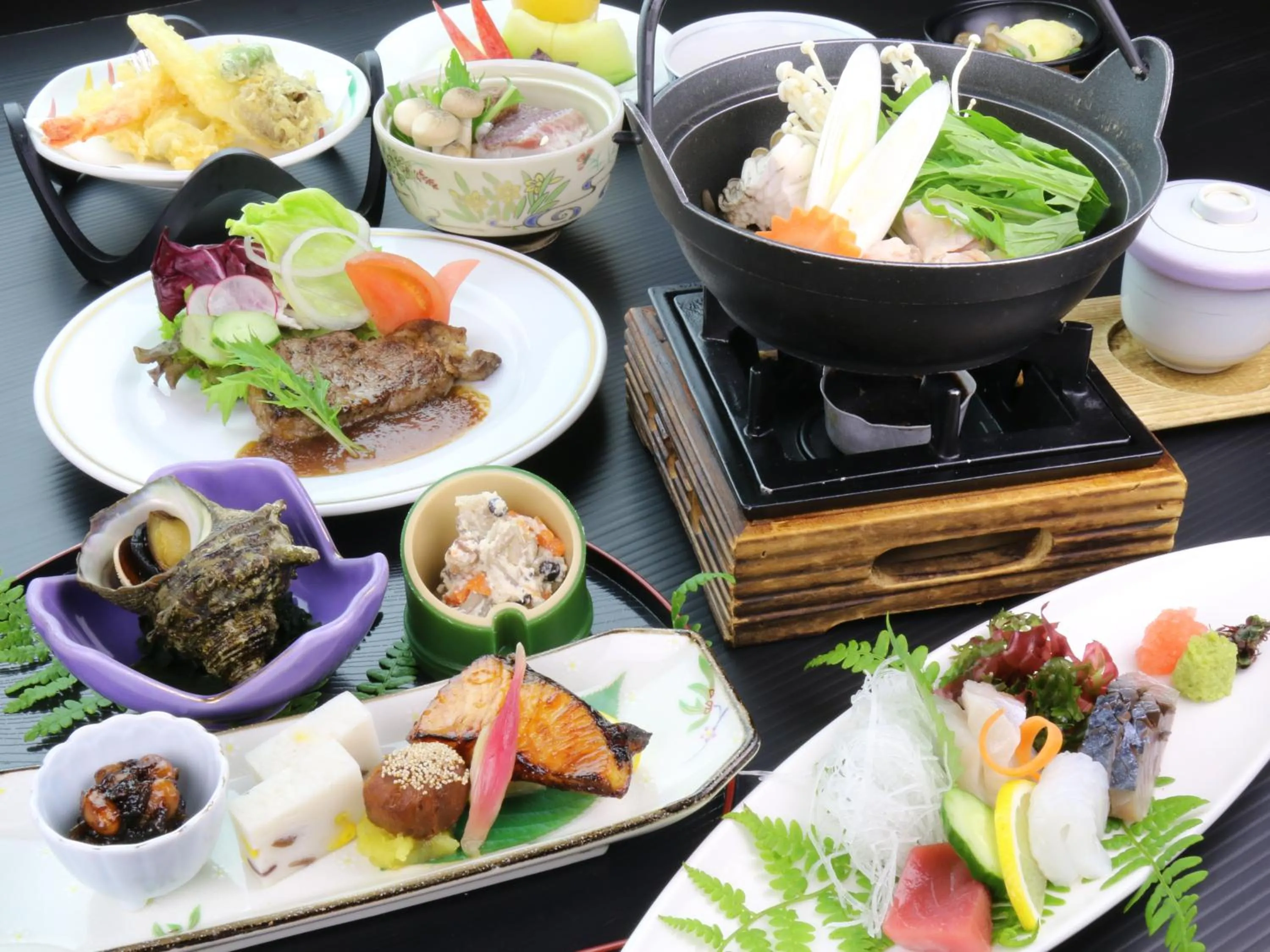 Food close-up in Tsushima Grand Hotel