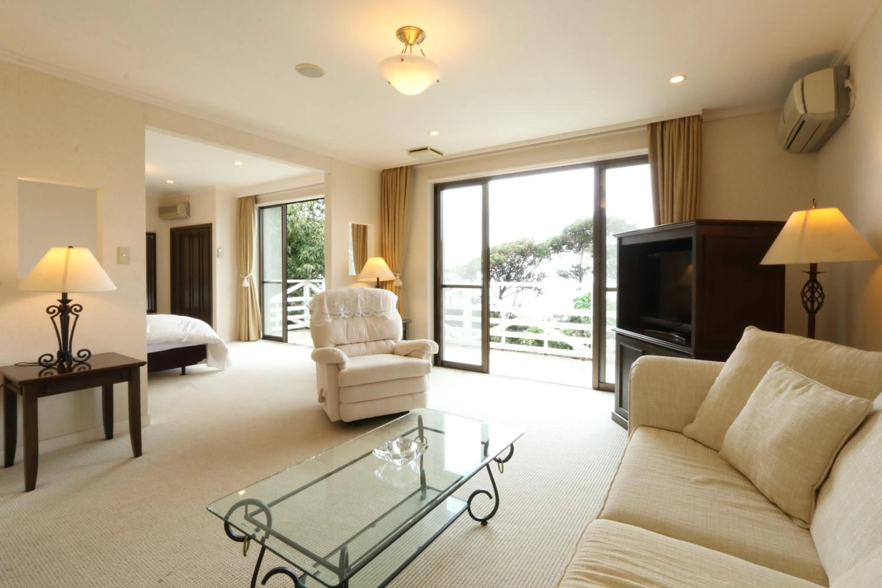 Living room in Tsushima Grand Hotel