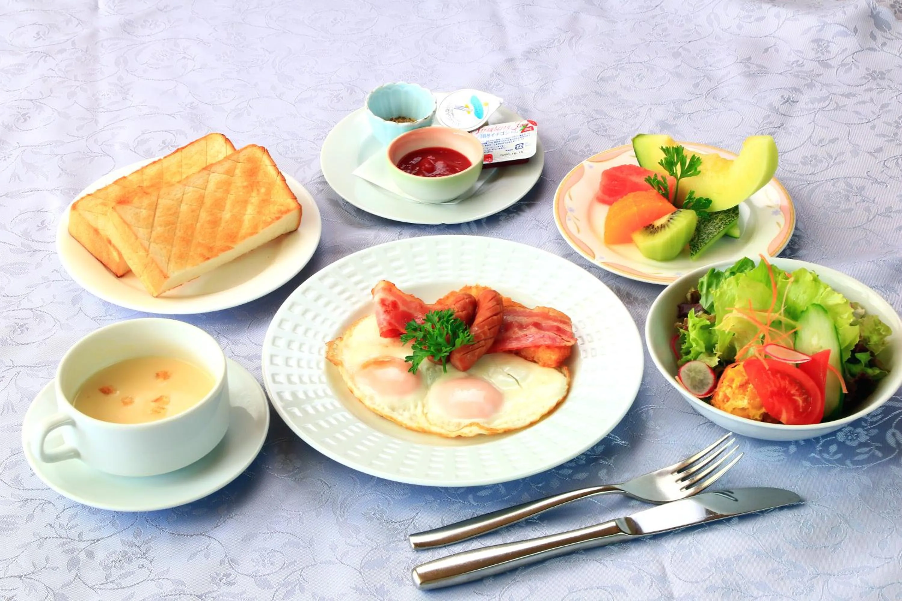 Breakfast in Tsushima Grand Hotel