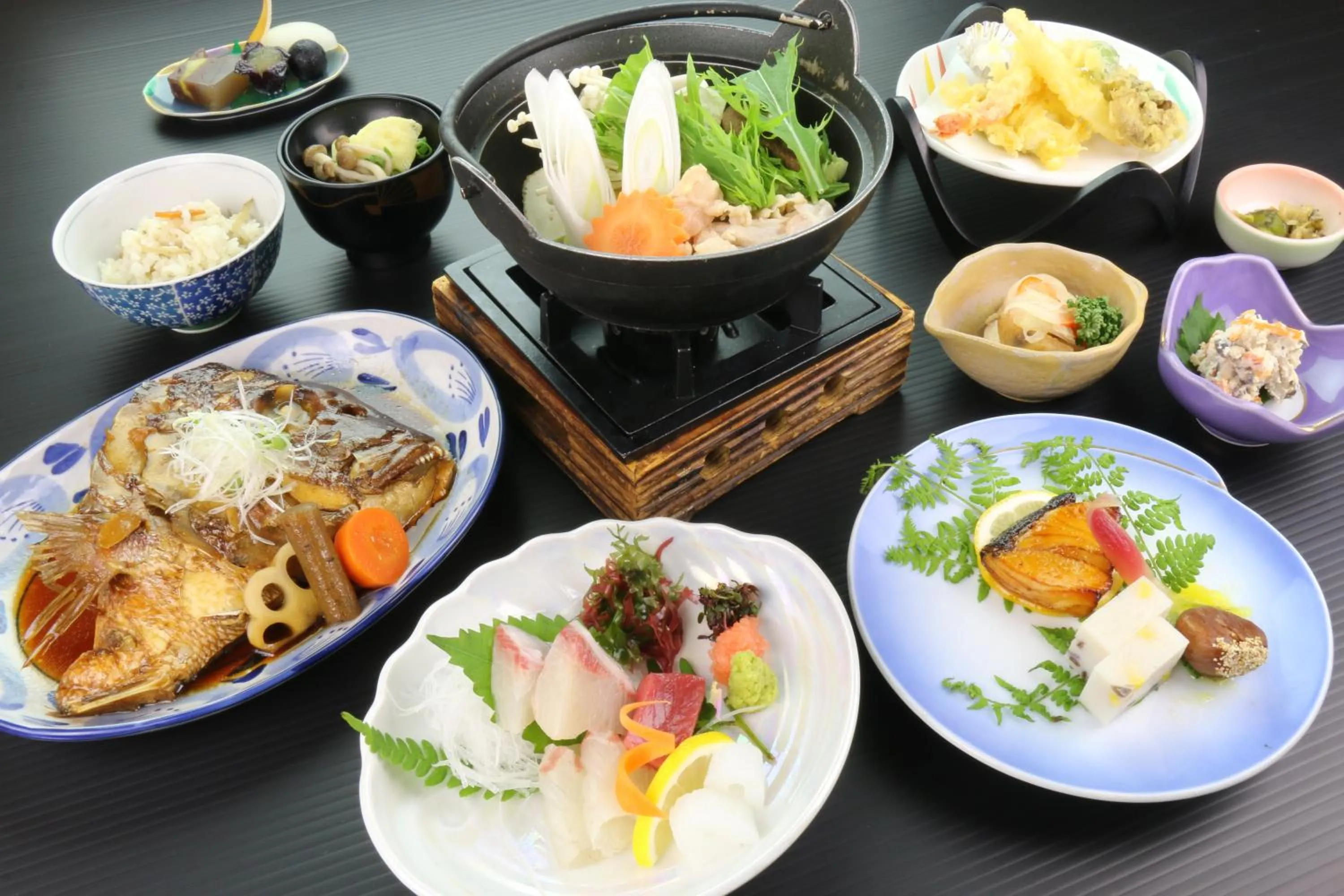 Food close-up in Tsushima Grand Hotel
