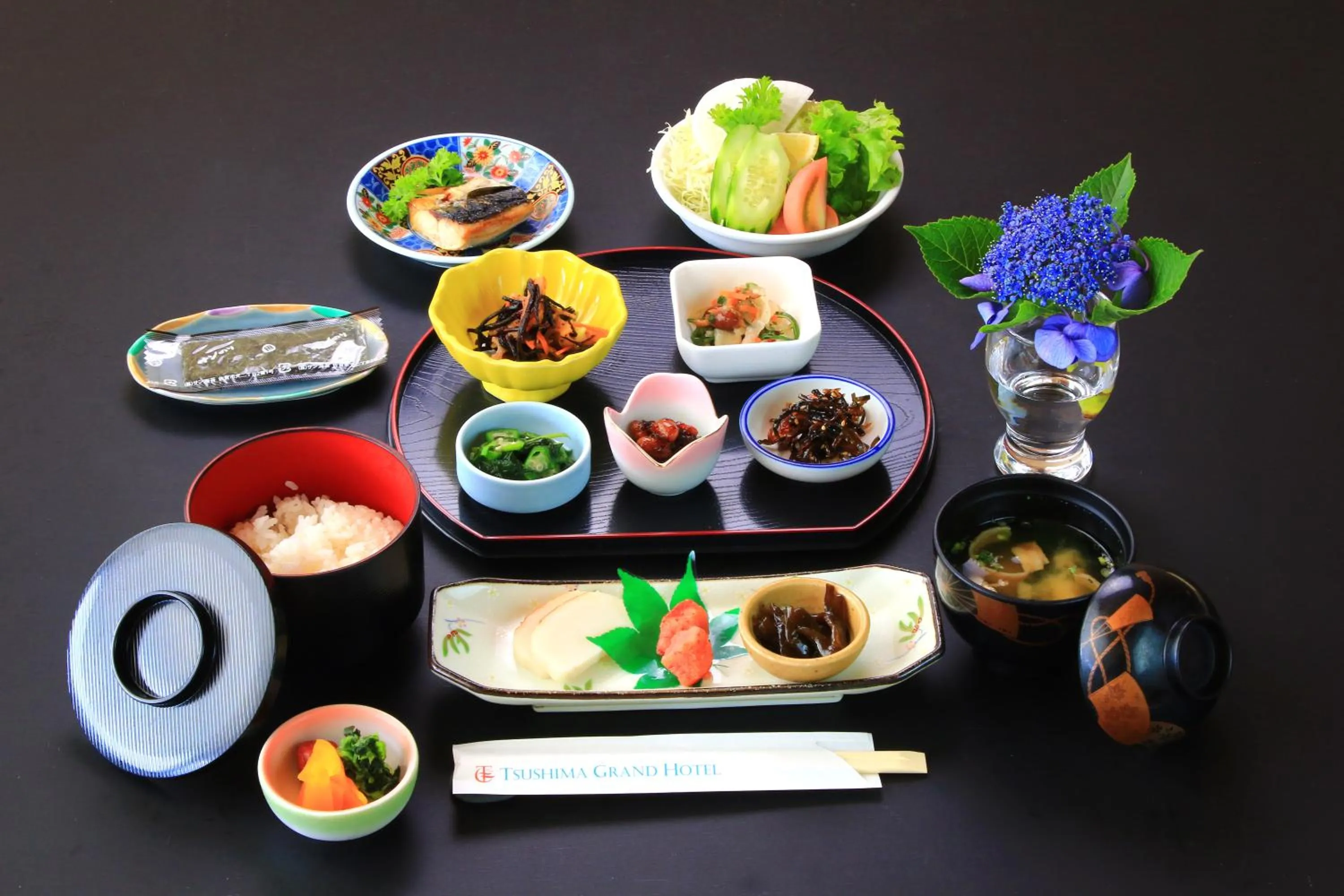 Breakfast in Tsushima Grand Hotel