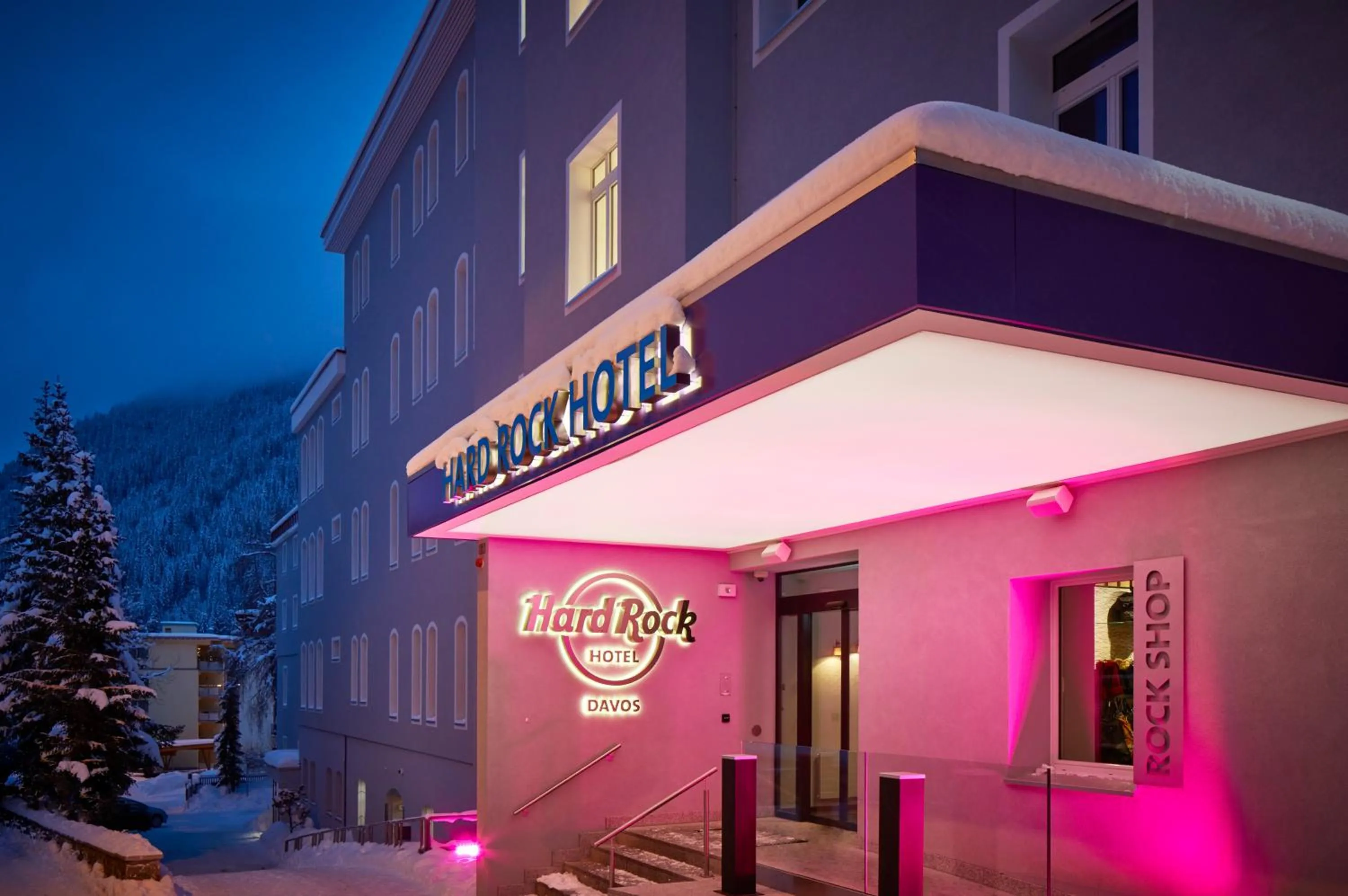 Facade/entrance in Hard Rock Hotel Davos