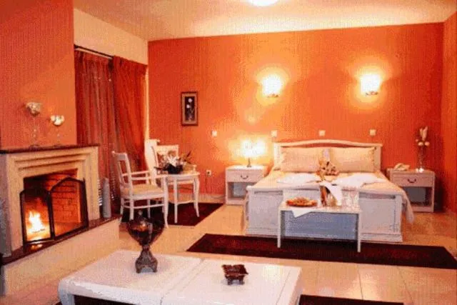 Bed in Asteras Hotel