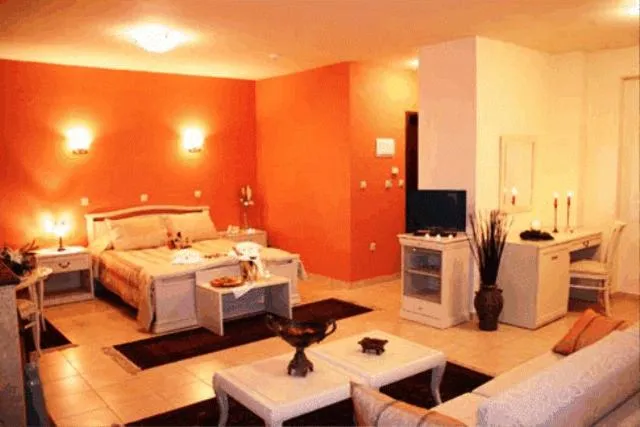 Bed in Asteras Hotel