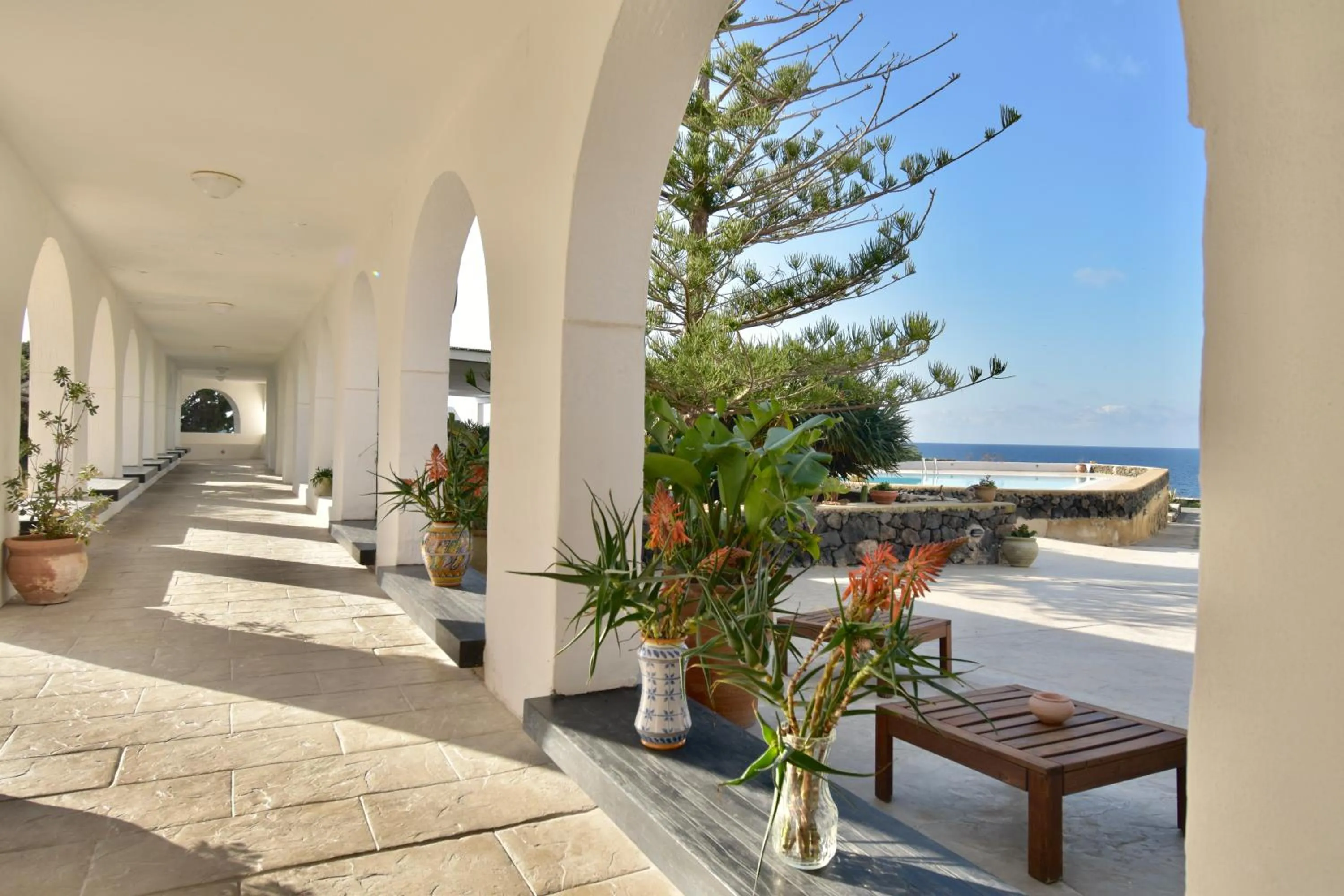 Patio in Cossyra Hotel