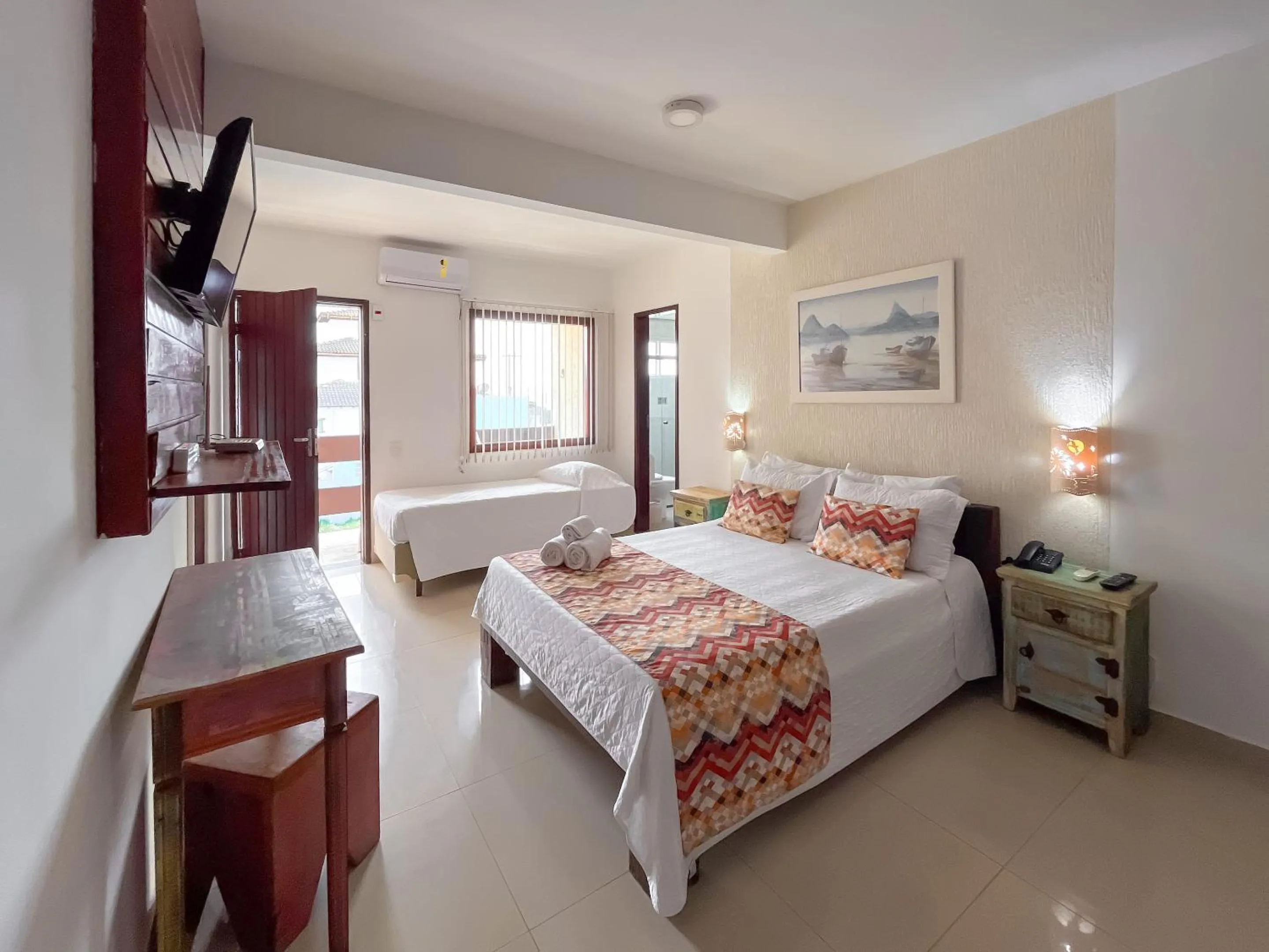 Bed in Pousada do Albatroz