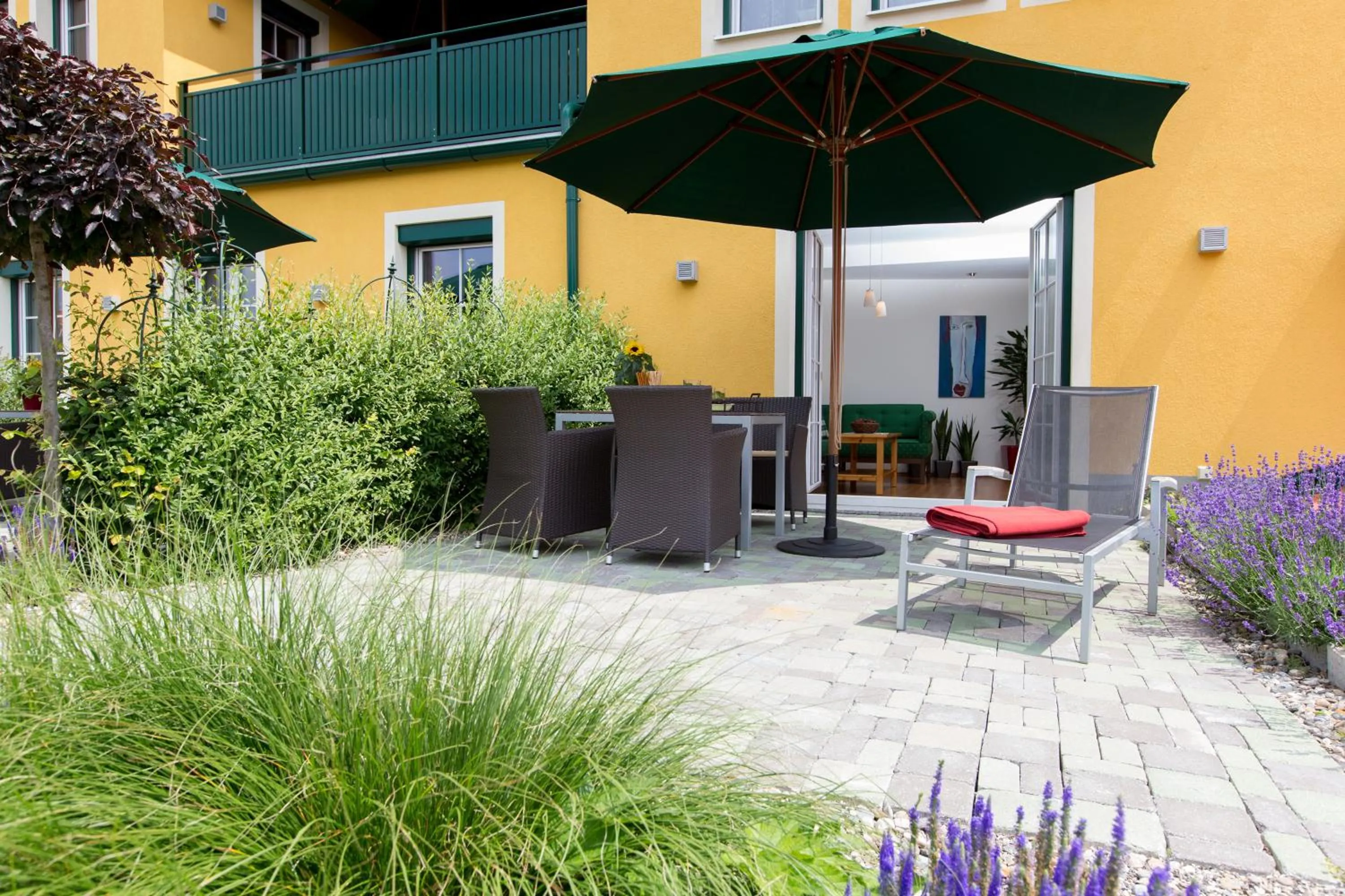 Balcony/Terrace in Komfort Appartements Zirbenland - adults only - no dogs