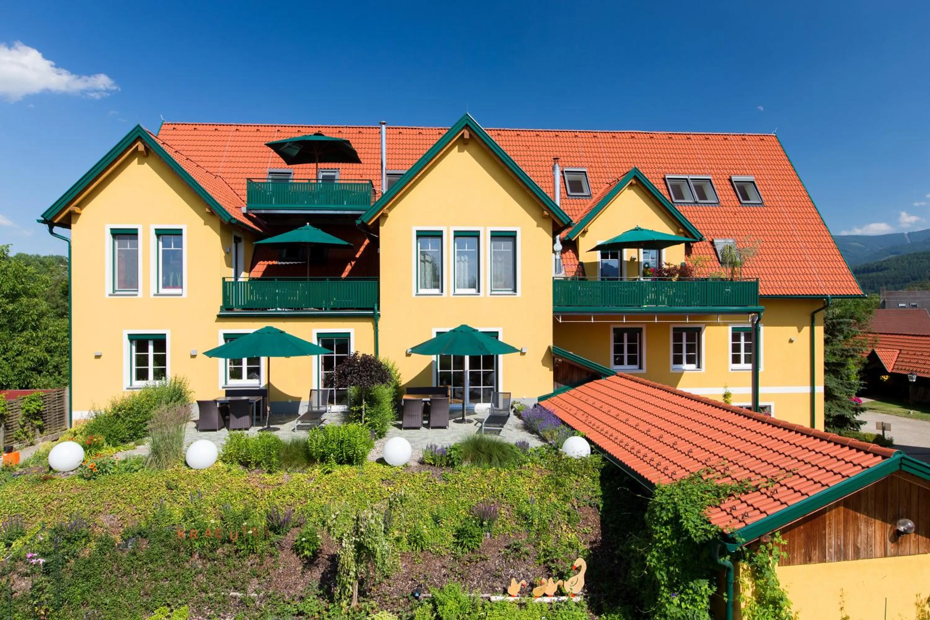 Bird's eye view in Komfort Appartements Zirbenland - adults only - no dogs