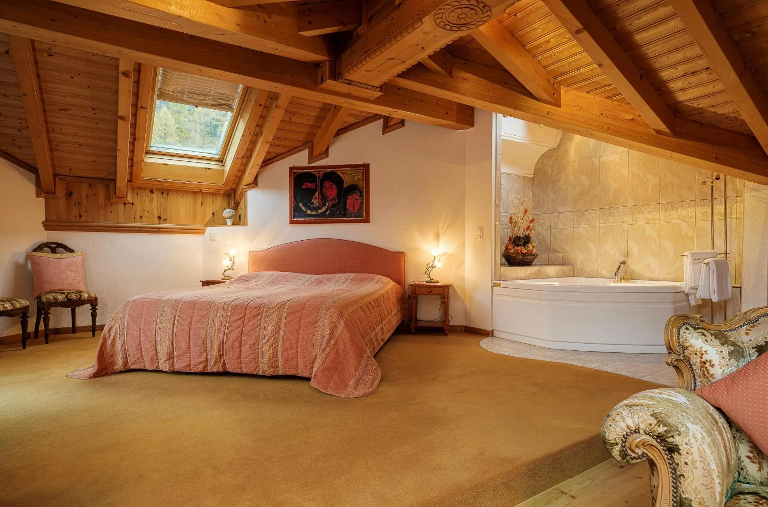 Bedroom, Bed in Walliserhof