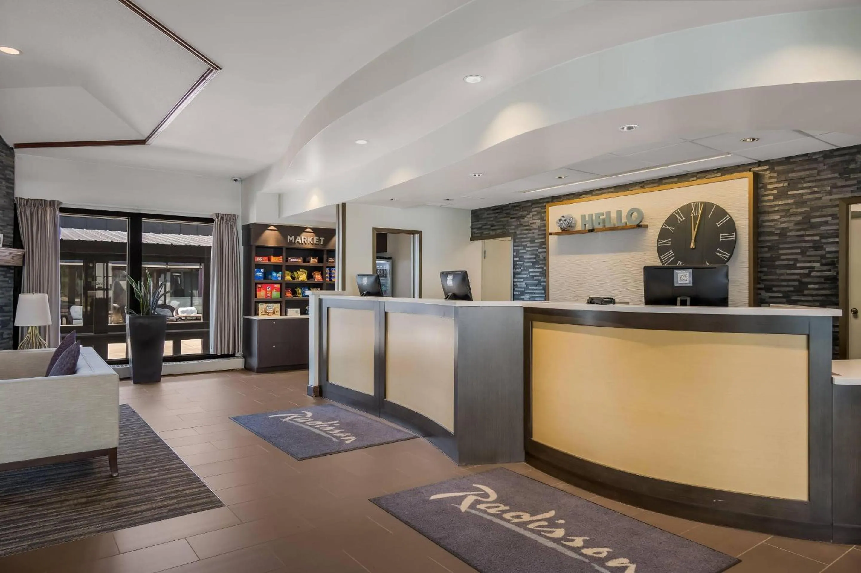 Lobby or reception in Radisson Hotel Grand Rapids Riverfront
