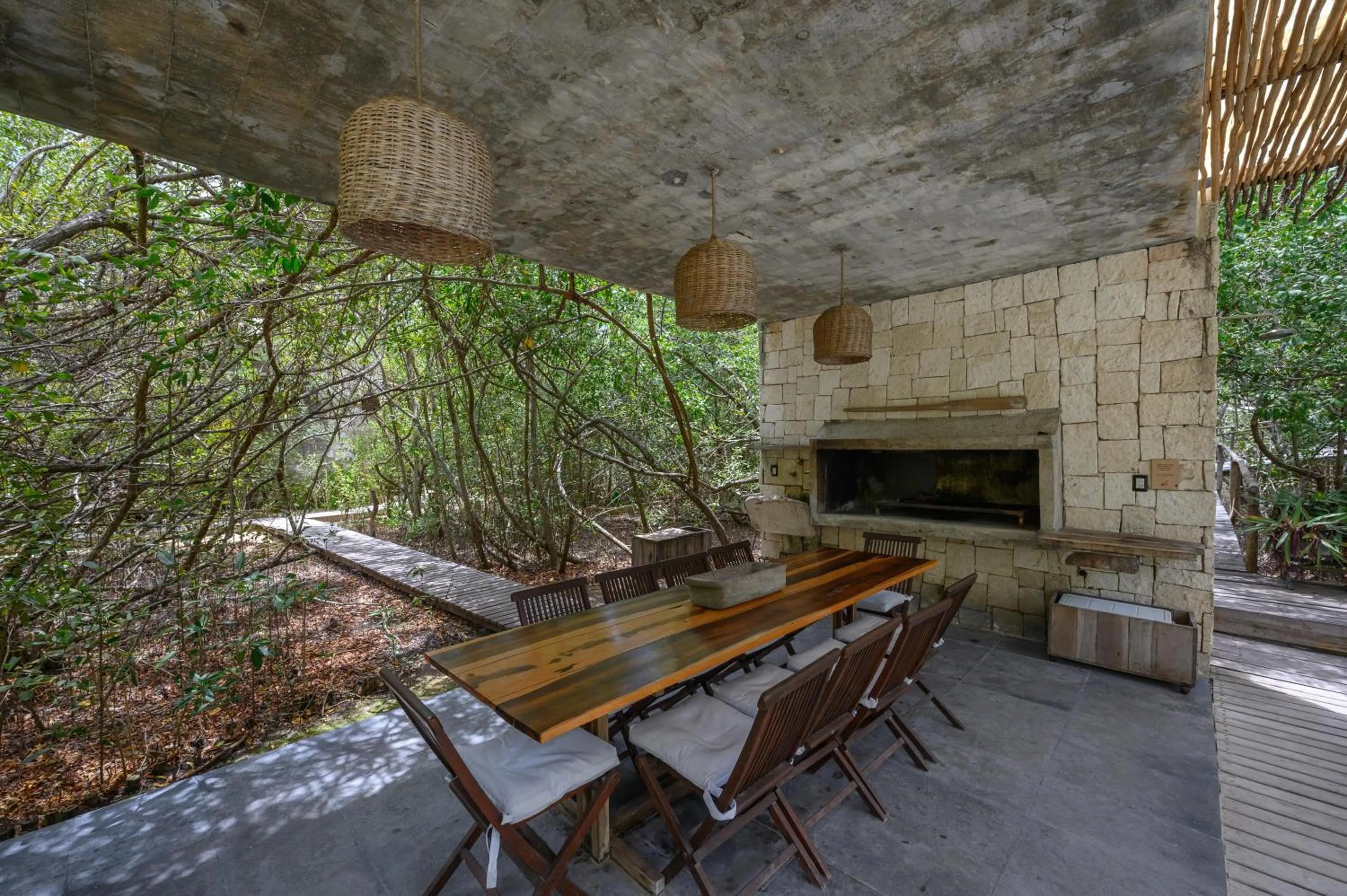 BBQ facilities in Vida Silvestre Tulum
