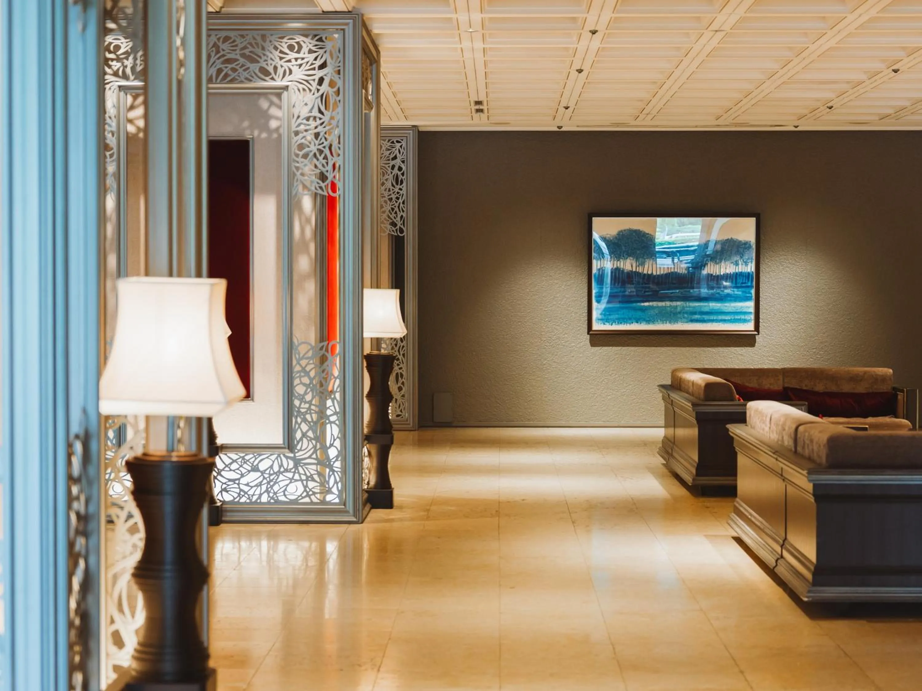 Lobby or reception in Tokyo Prince Hotel