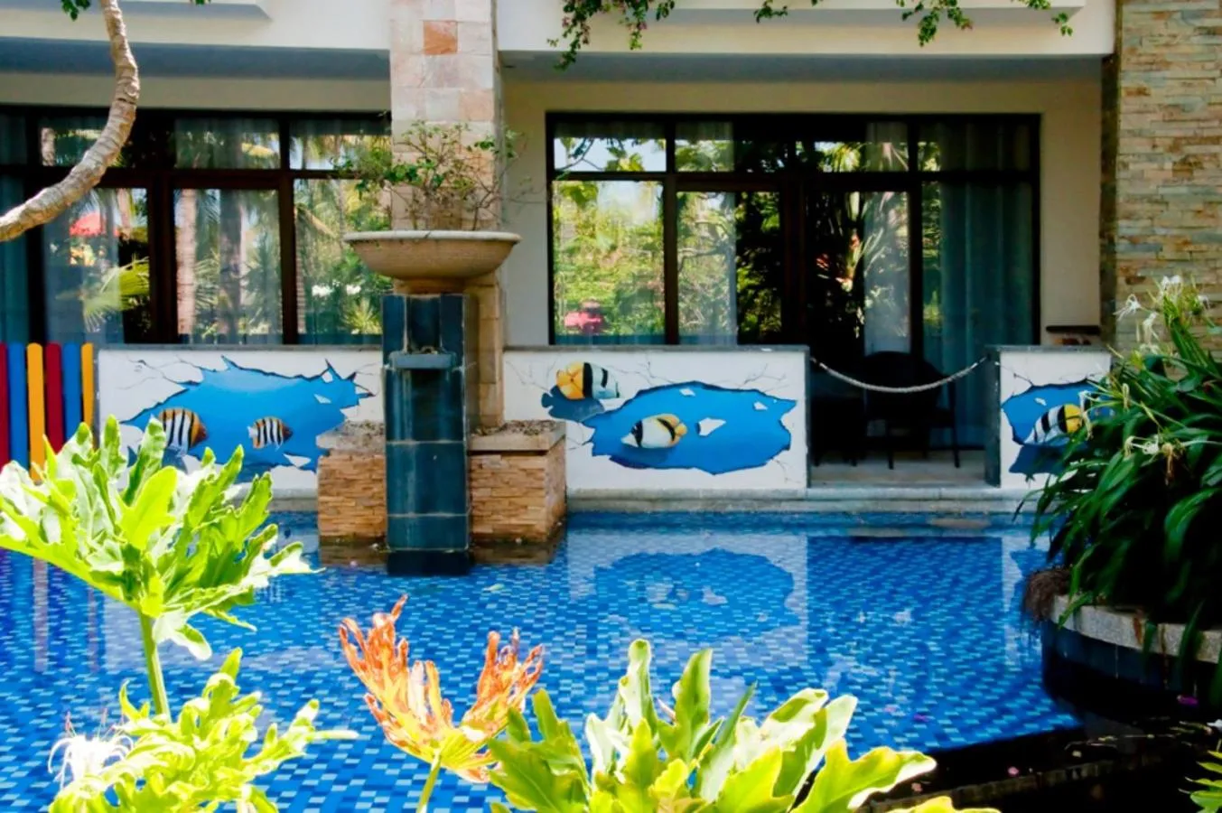 Pool view in Grand Metropark Villa Resort Sanya Yalong Bay