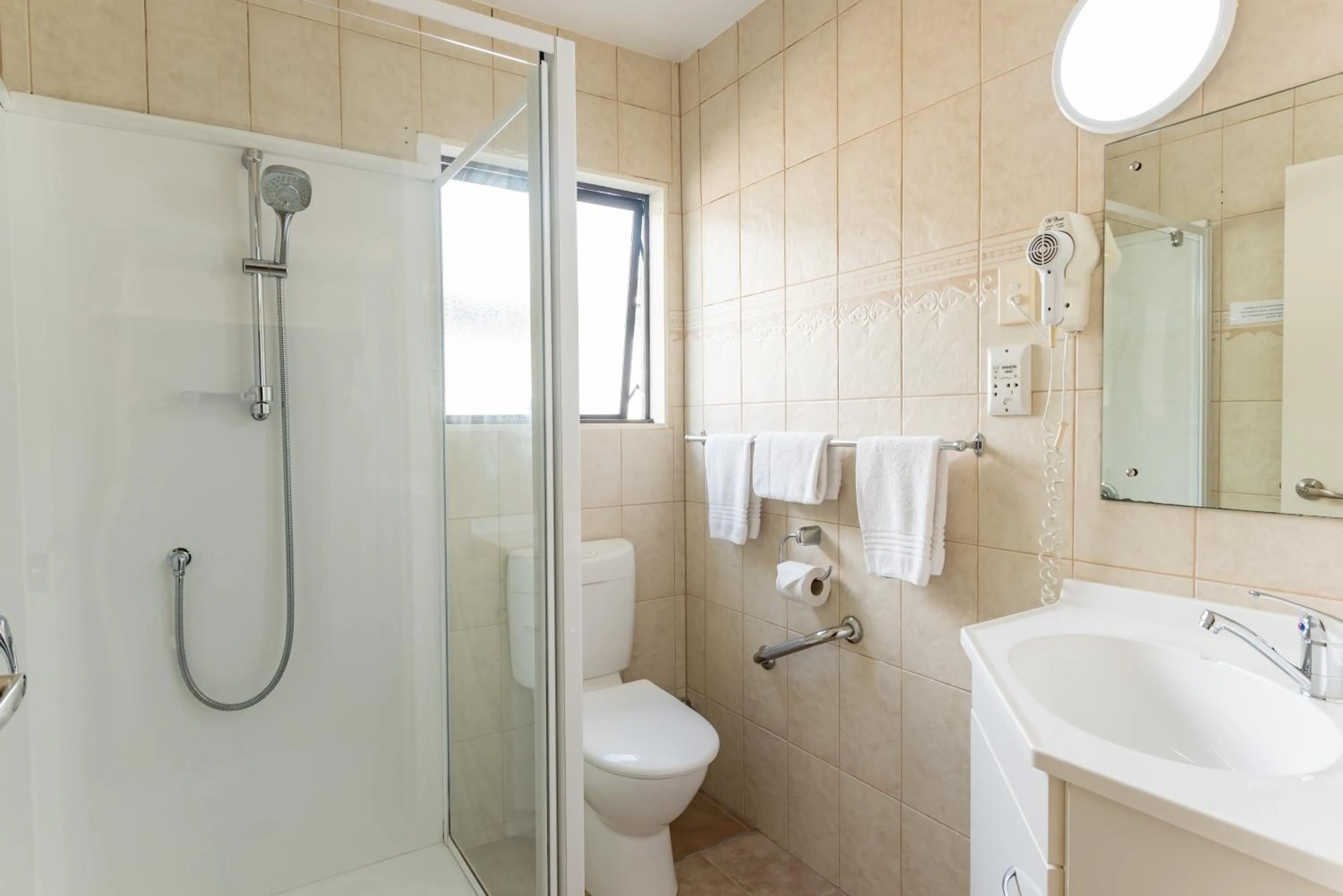 Shower in Dolphin Motel